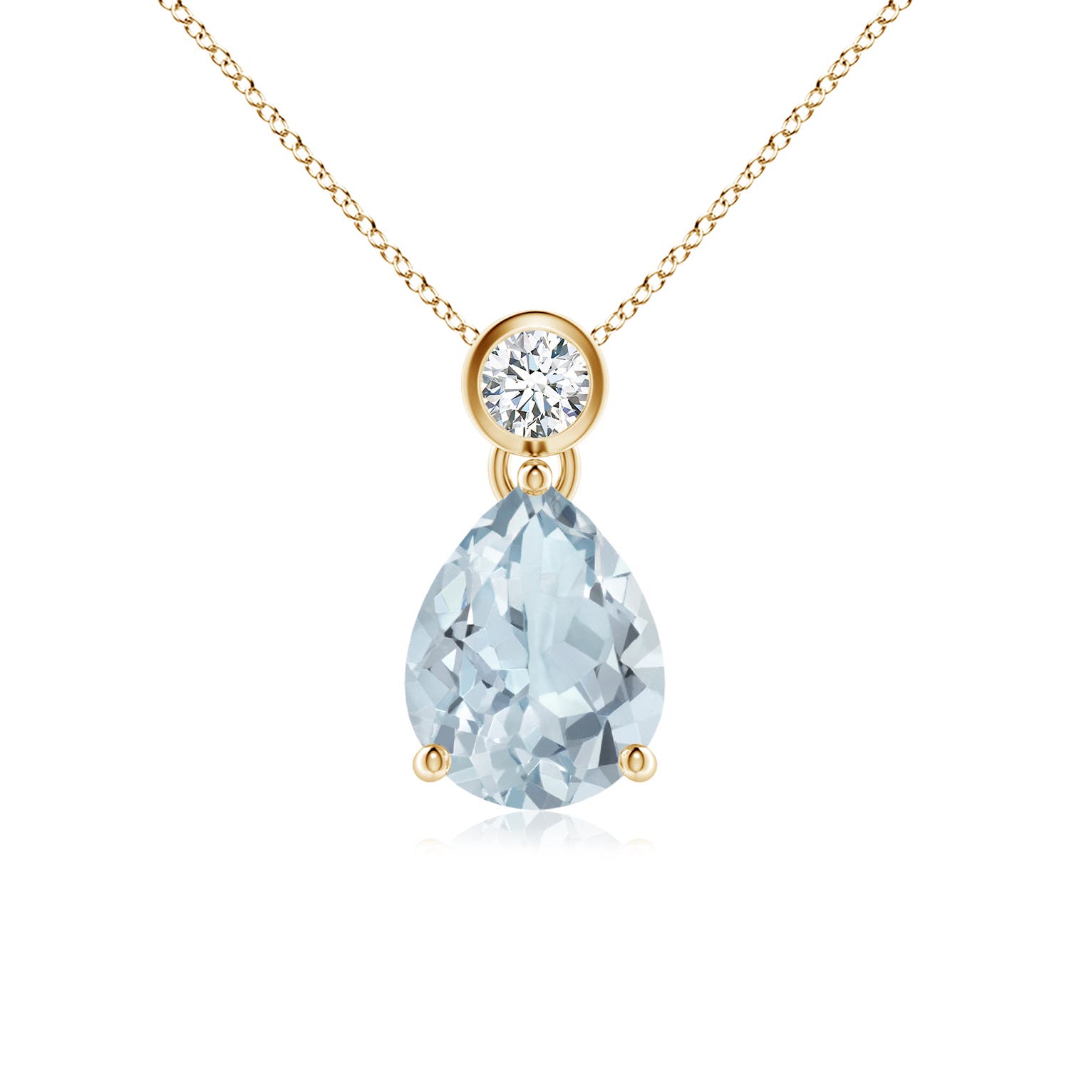 A - Aquamarine / 1.36 CT / 14 KT Yellow Gold