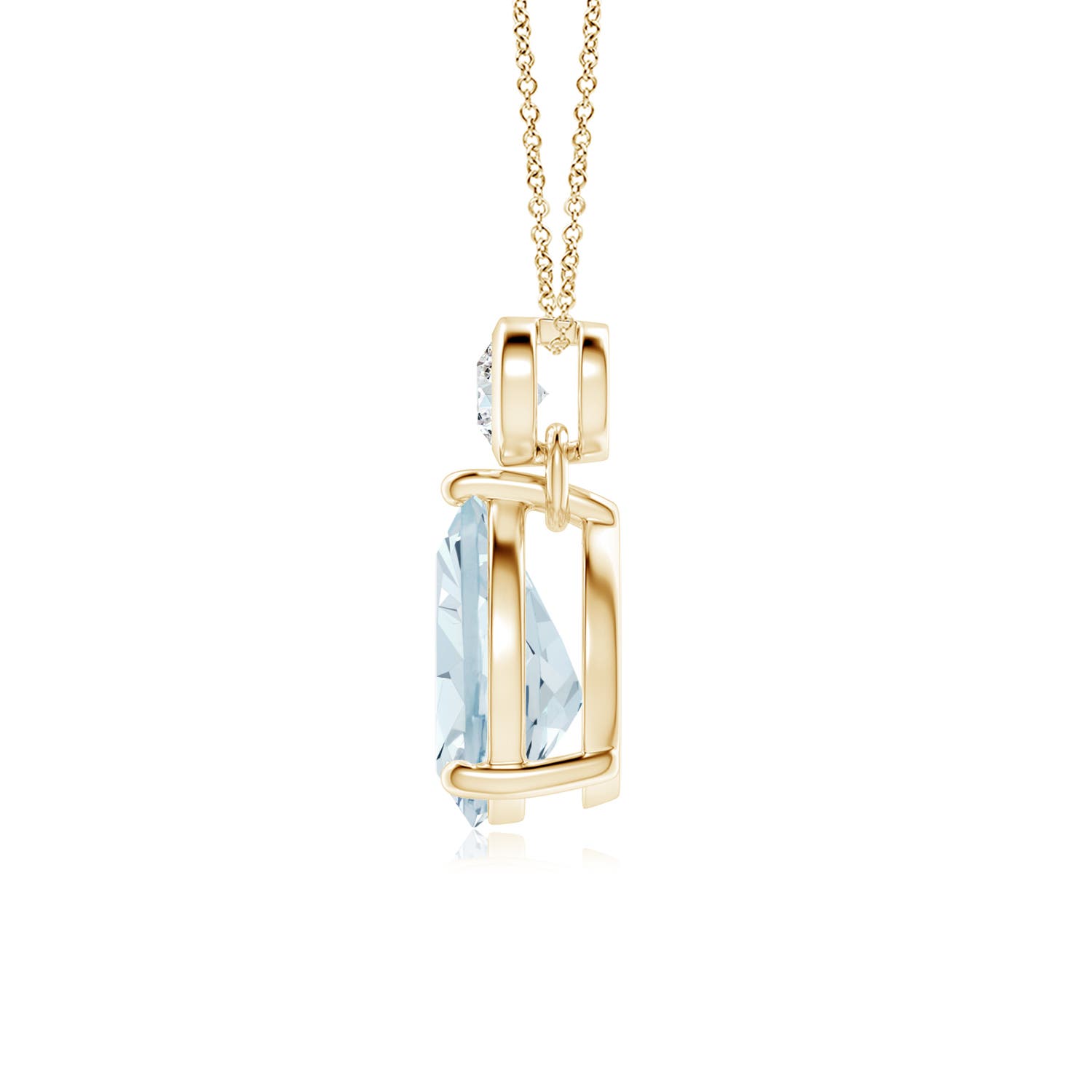 A - Aquamarine / 1.36 CT / 14 KT Yellow Gold