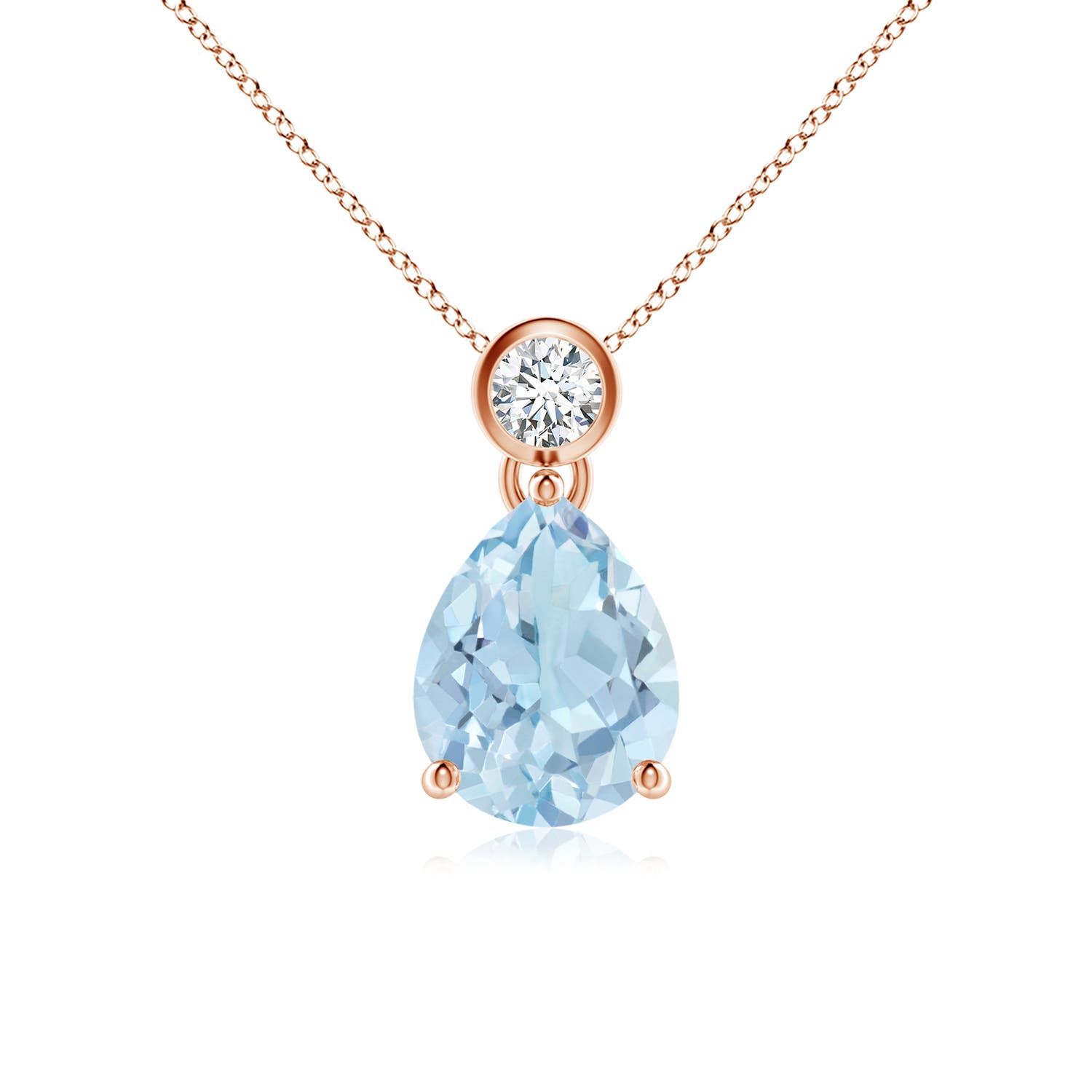 AA - Aquamarine / 1.36 CT / 14 KT Rose Gold