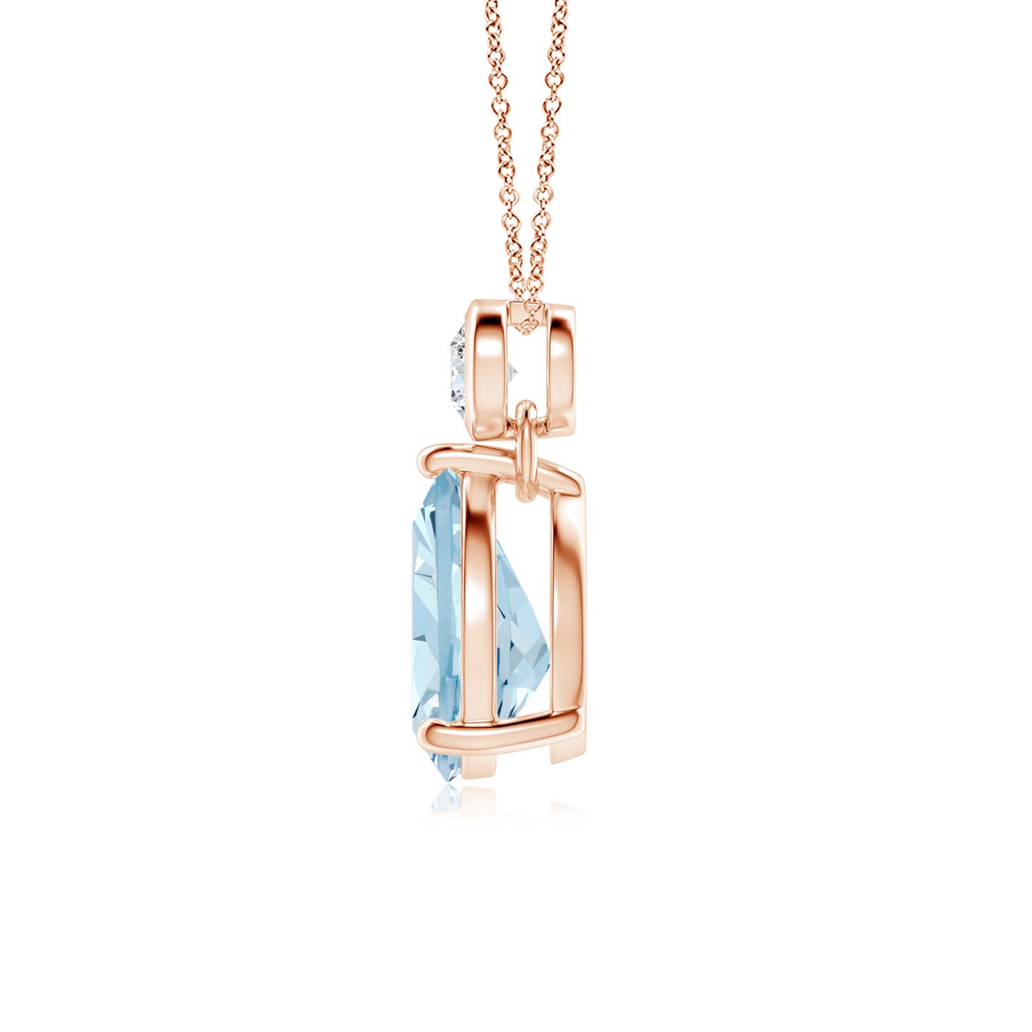 AA - Aquamarine / 1.36 CT / 14 KT Rose Gold