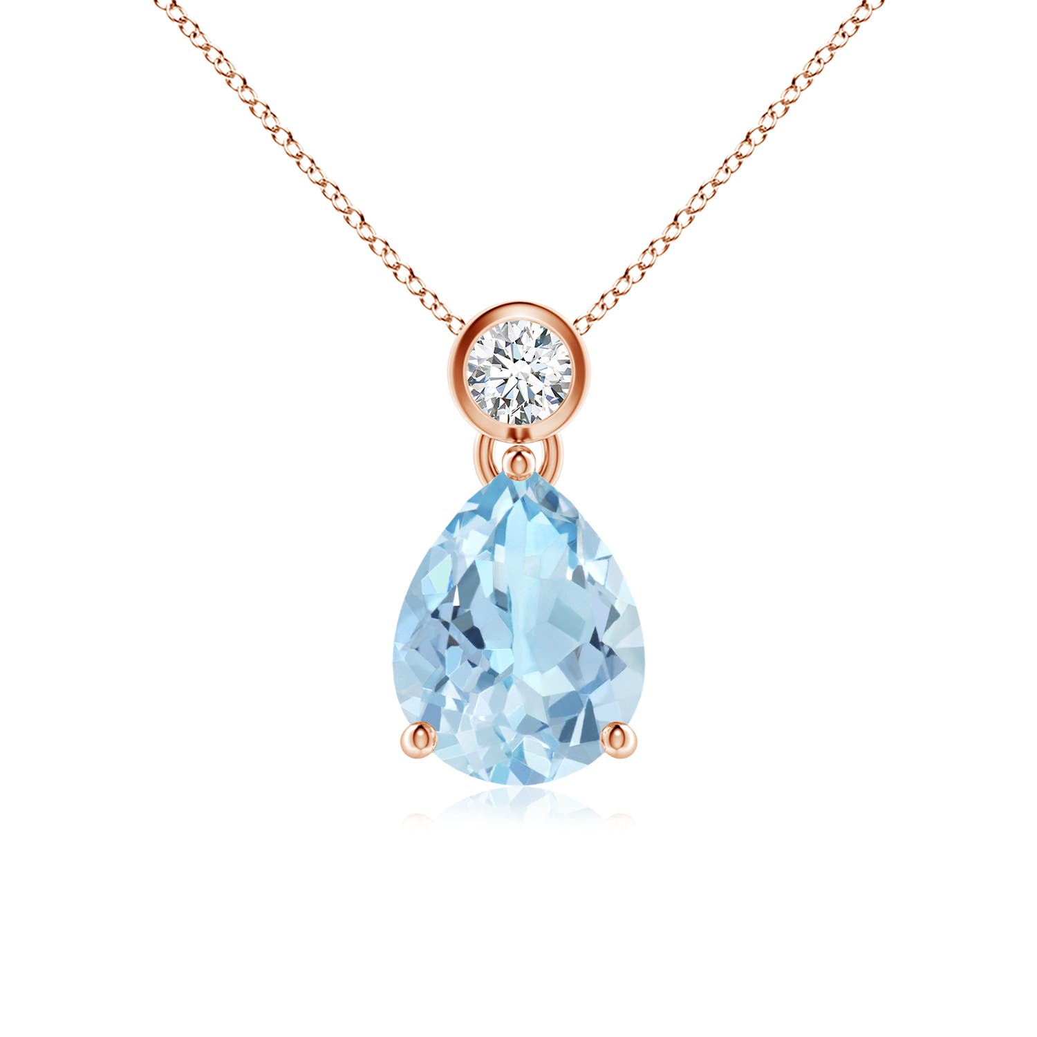 AAA - Aquamarine / 1.36 CT / 14 KT Rose Gold