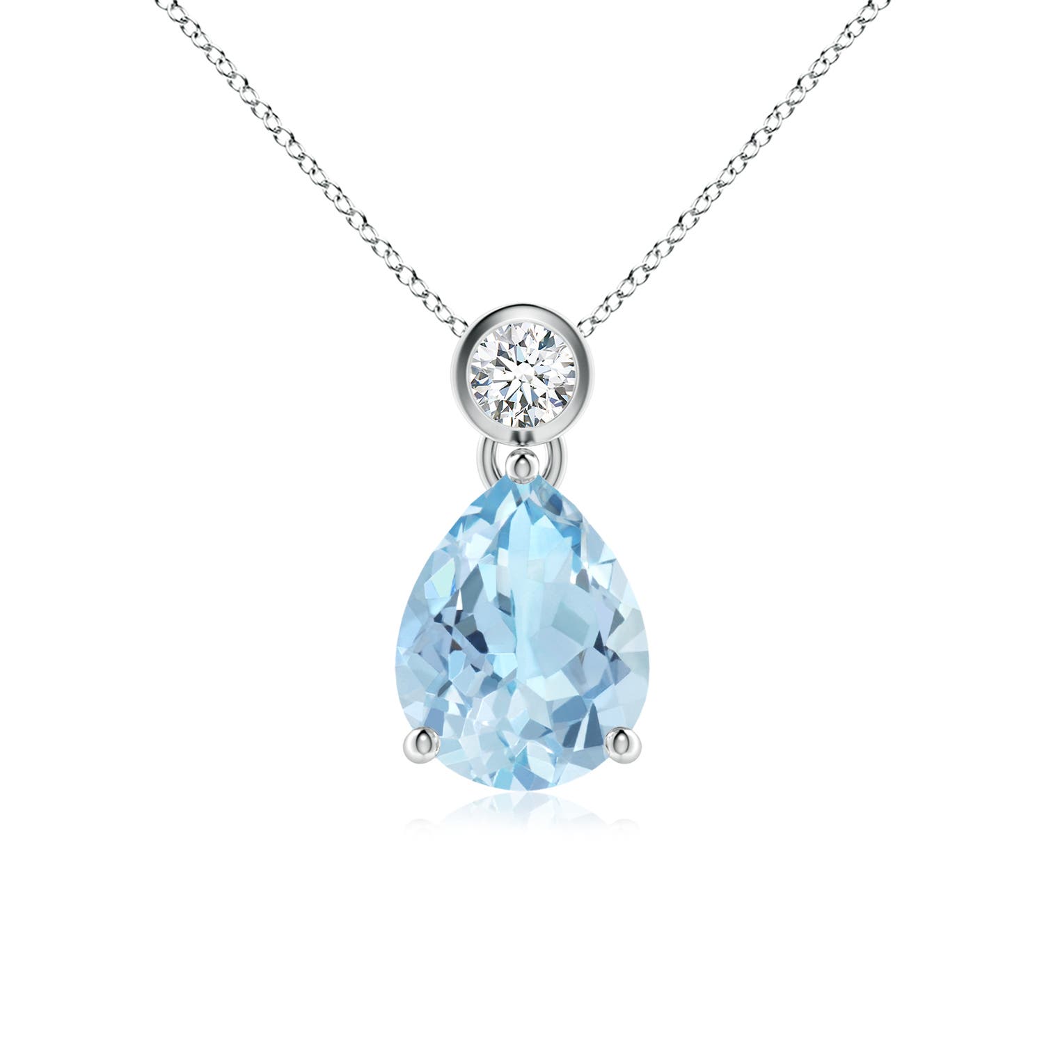 AAA - Aquamarine / 1.36 CT / 14 KT White Gold