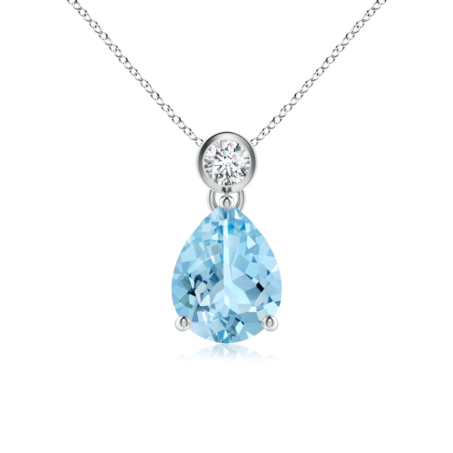 AAAA - Aquamarine / 1.36 CT / 14 KT White Gold