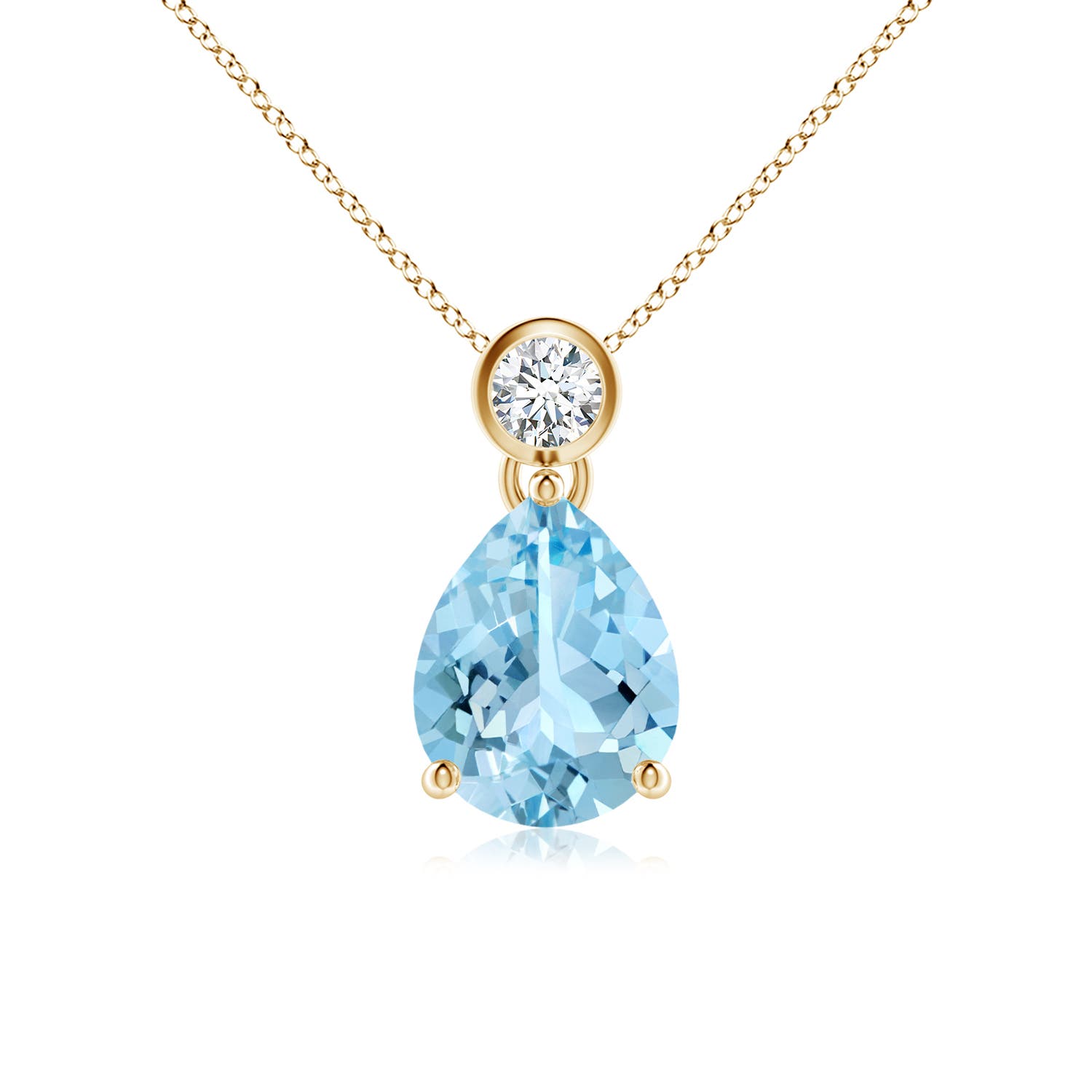 AAAA - Aquamarine / 1.36 CT / 14 KT Yellow Gold