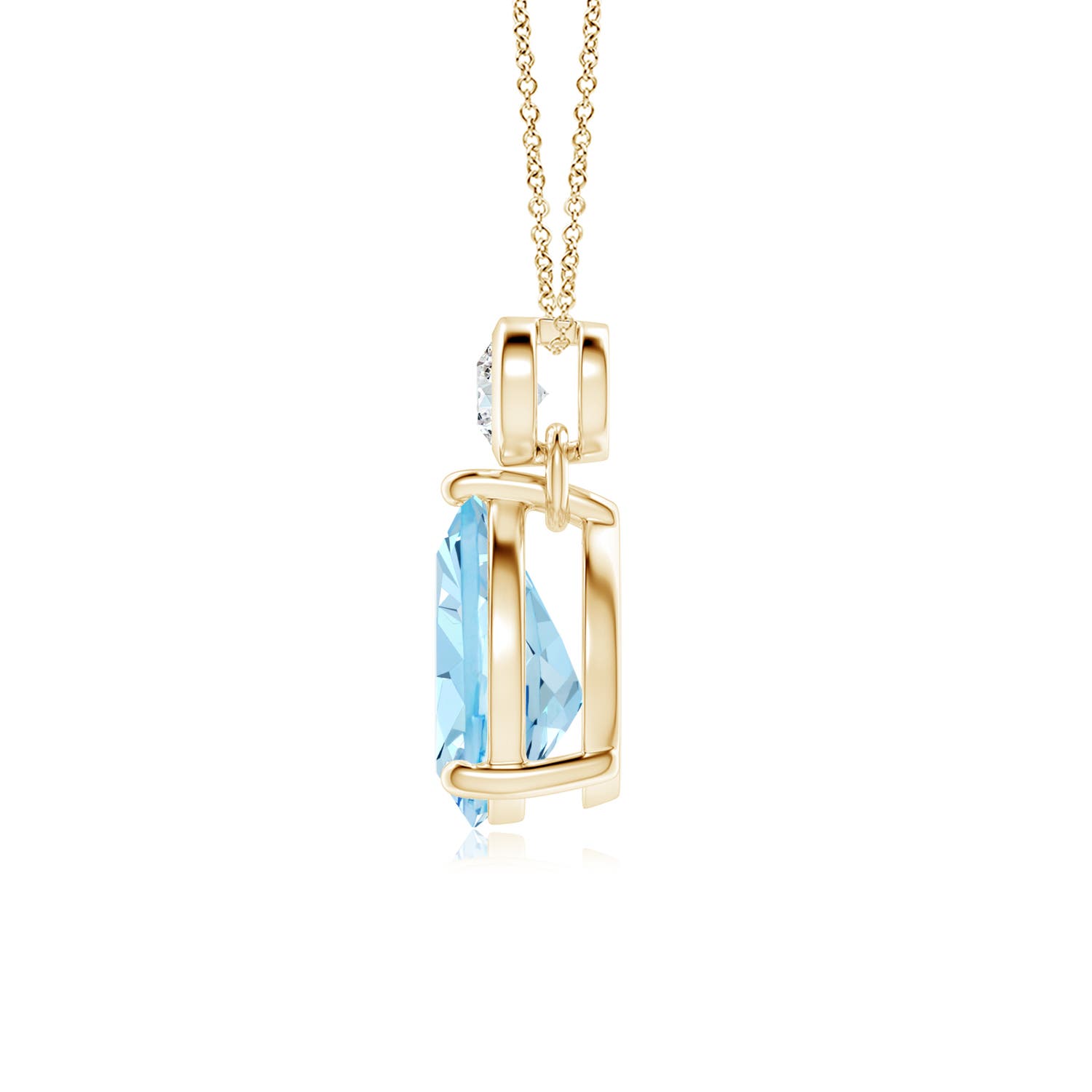 AAAA - Aquamarine / 1.36 CT / 14 KT Yellow Gold