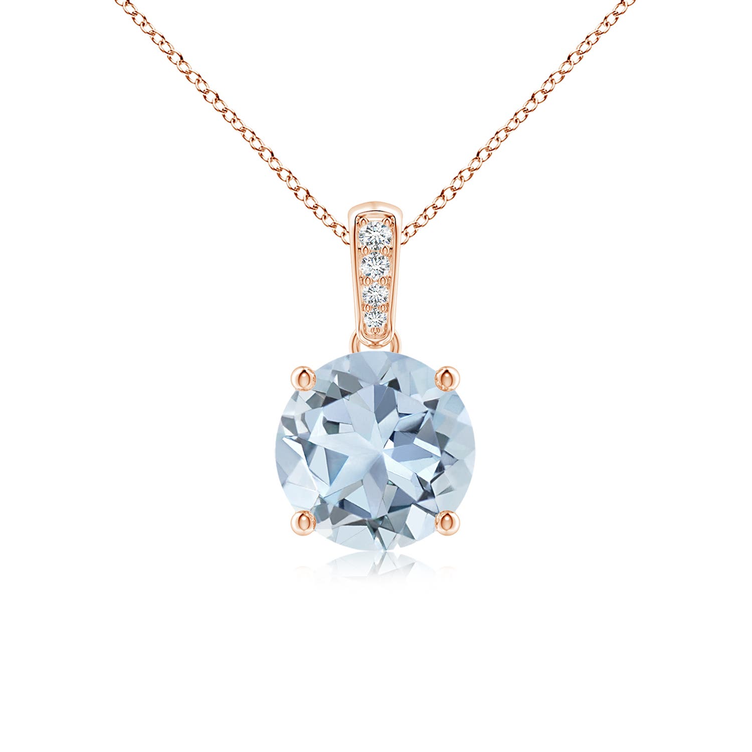 A - Aquamarine / 1.14 CT / 14 KT Rose Gold