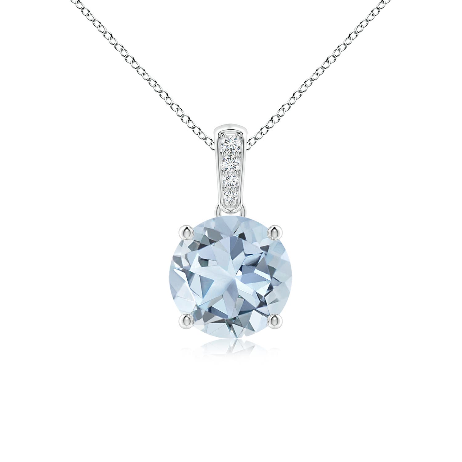 A - Aquamarine / 1.14 CT / 14 KT White Gold