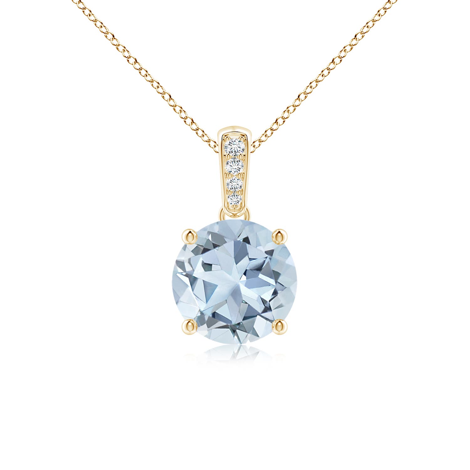 A - Aquamarine / 1.14 CT / 14 KT Yellow Gold