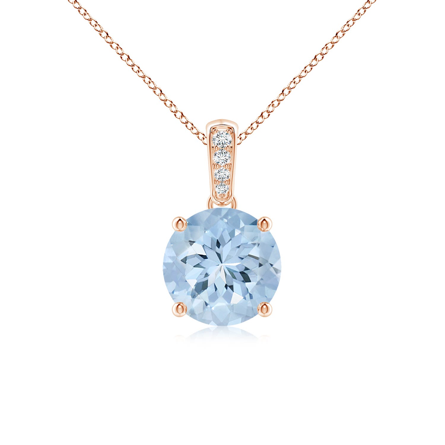 AA - Aquamarine / 1.14 CT / 14 KT Rose Gold