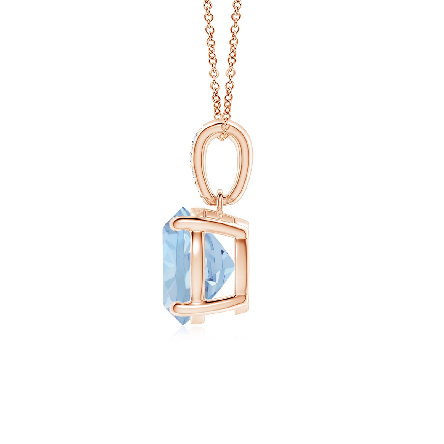 AA - Aquamarine / 1.14 CT / 14 KT Rose Gold