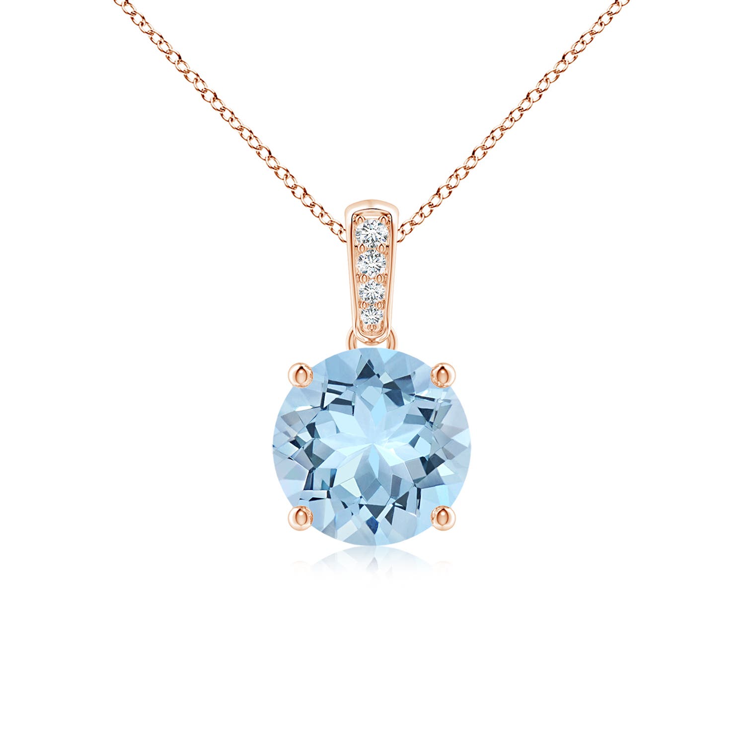 AAA - Aquamarine / 1.14 CT / 14 KT Rose Gold