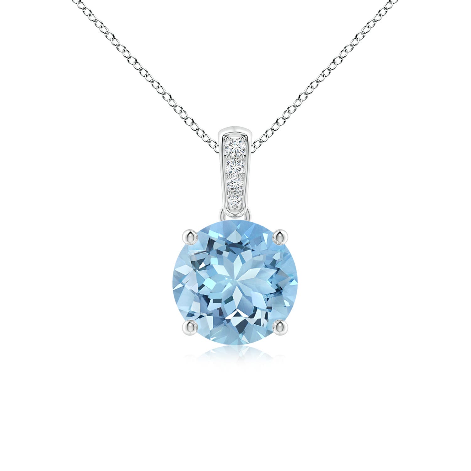 AAAA - Aquamarine / 1.14 CT / 14 KT White Gold