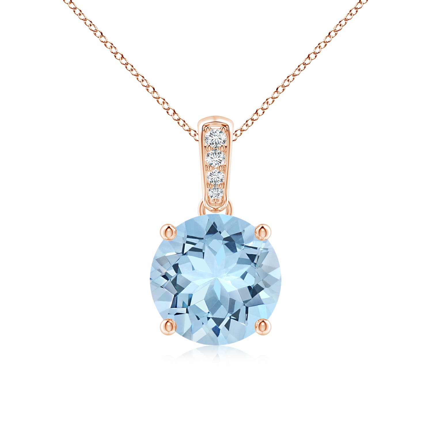 AAA - Aquamarine / 1.63 CT / 14 KT Rose Gold