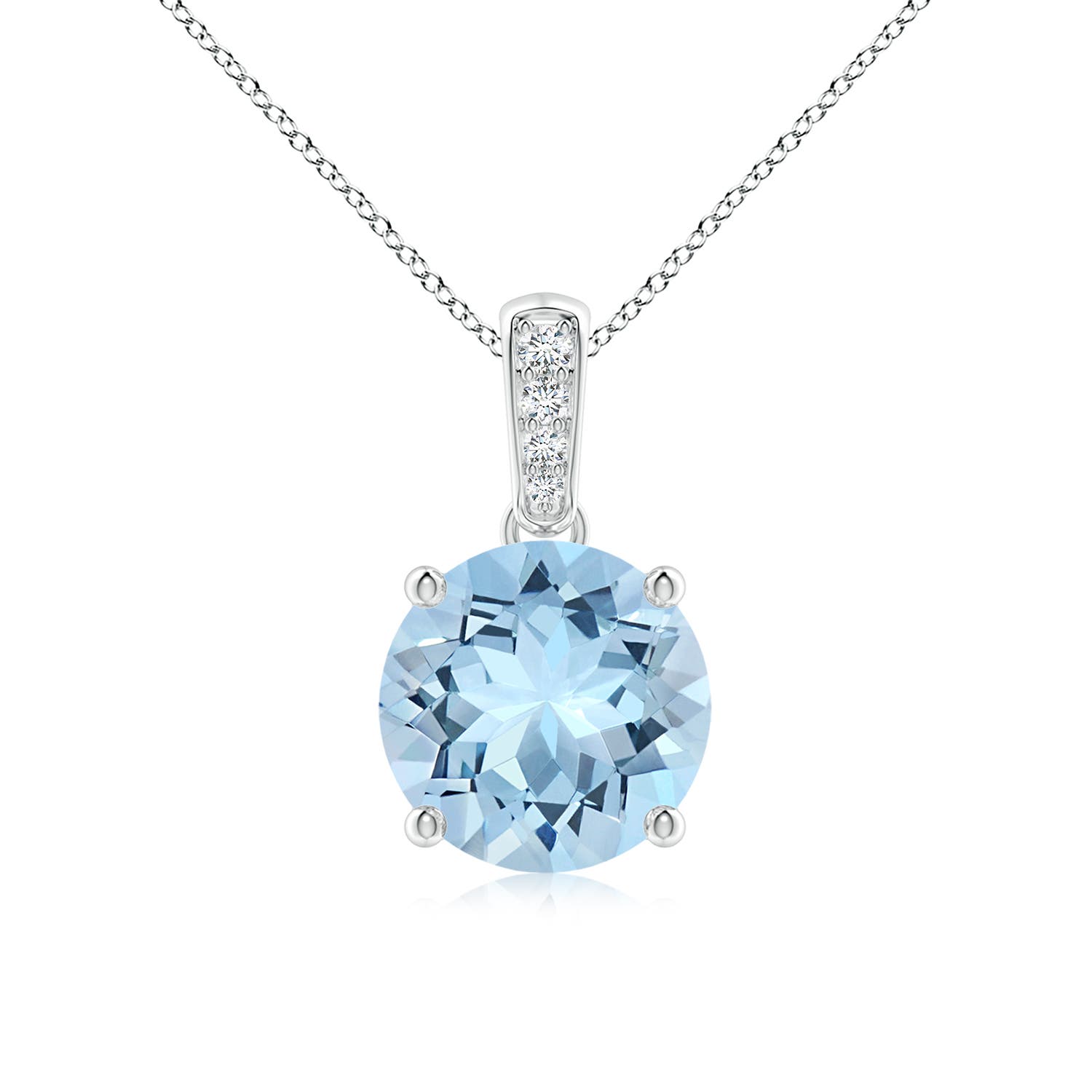 AAA - Aquamarine / 1.63 CT / 14 KT White Gold