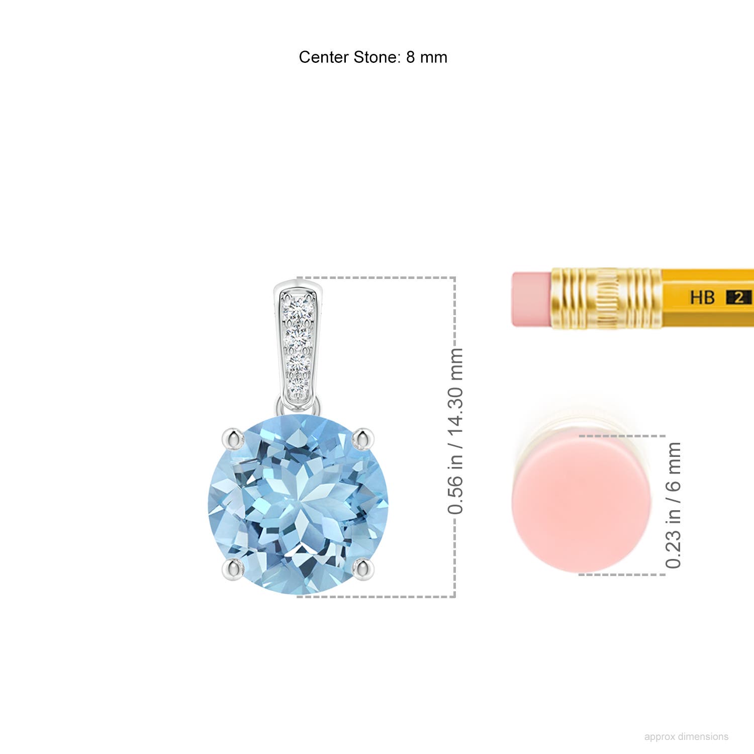 AAAA - Aquamarine / 1.63 CT / 14 KT White Gold