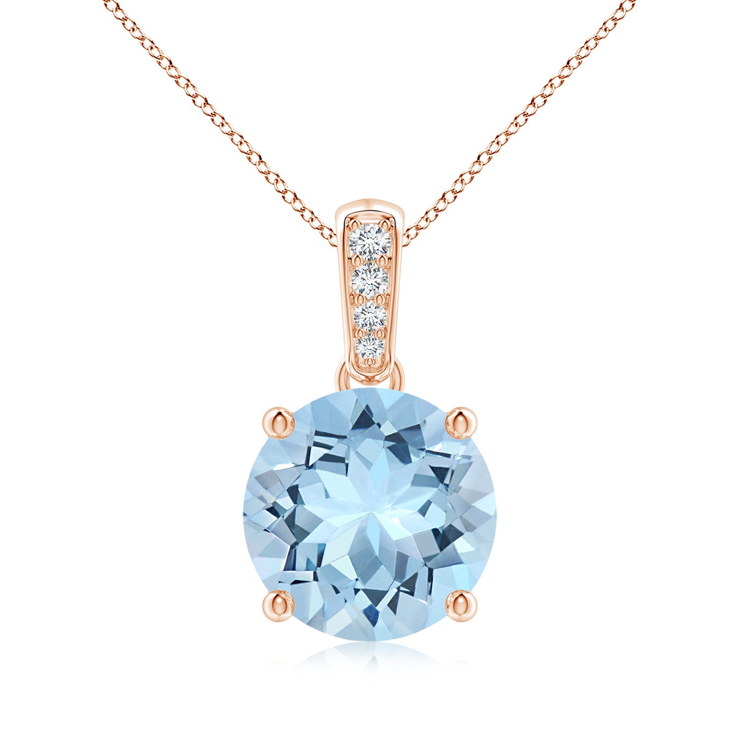 AAA - Aquamarine / 2.34 CT / 14 KT Rose Gold