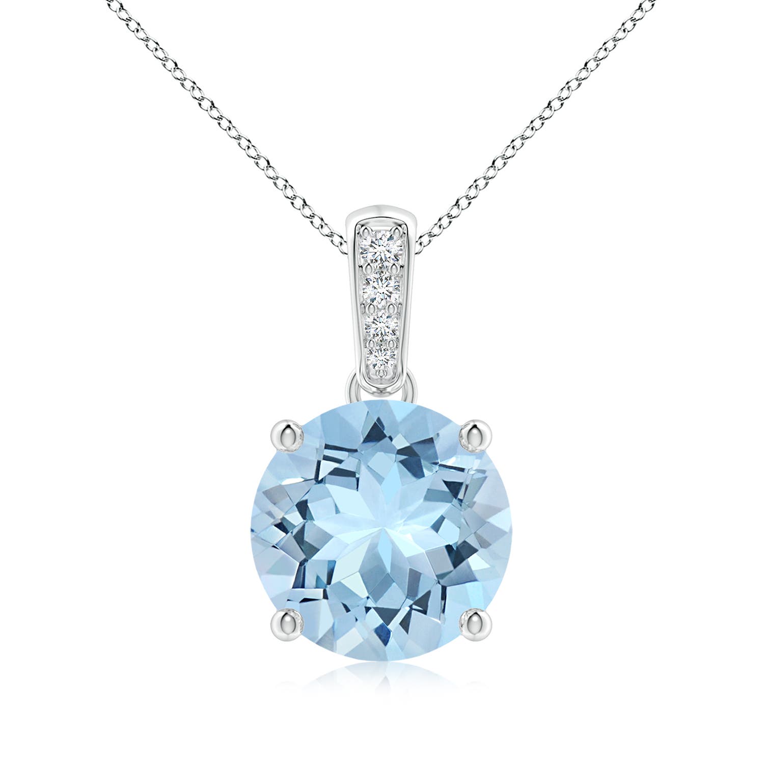 AAA - Aquamarine / 2.34 CT / 14 KT White Gold