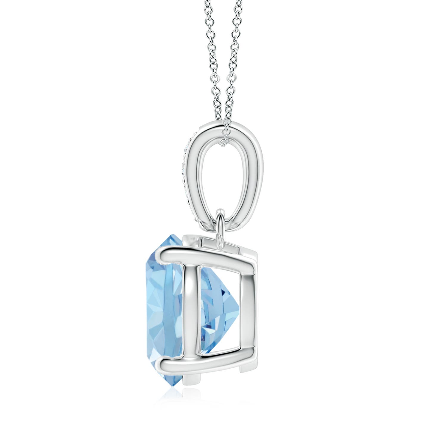 AAA - Aquamarine / 2.34 CT / 14 KT White Gold