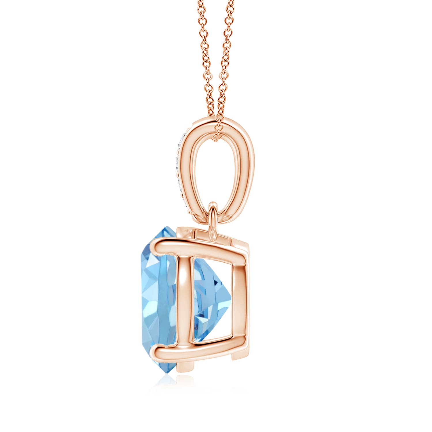 AAAA - Aquamarine / 2.34 CT / 14 KT Rose Gold