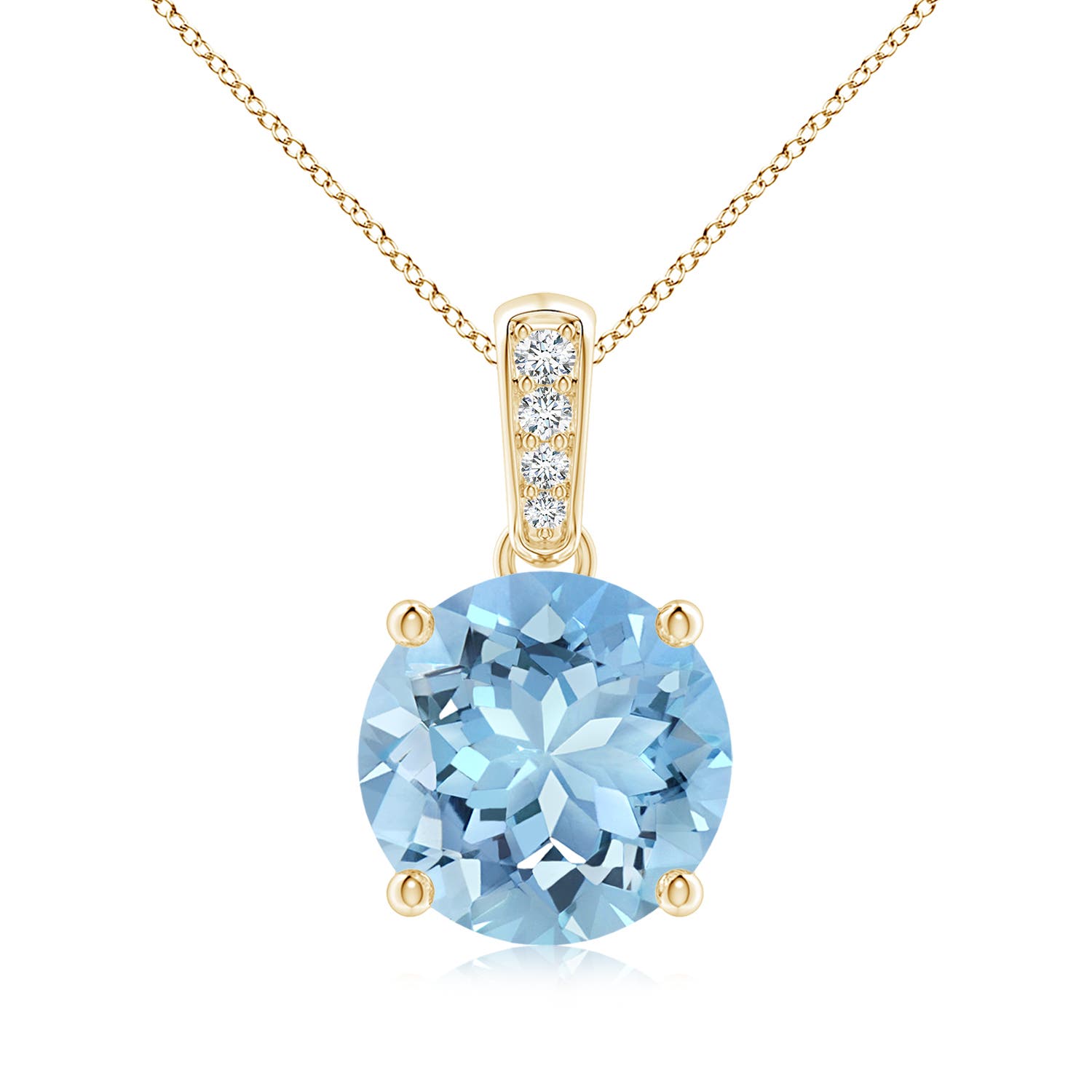 AAAA - Aquamarine / 2.34 CT / 14 KT Yellow Gold