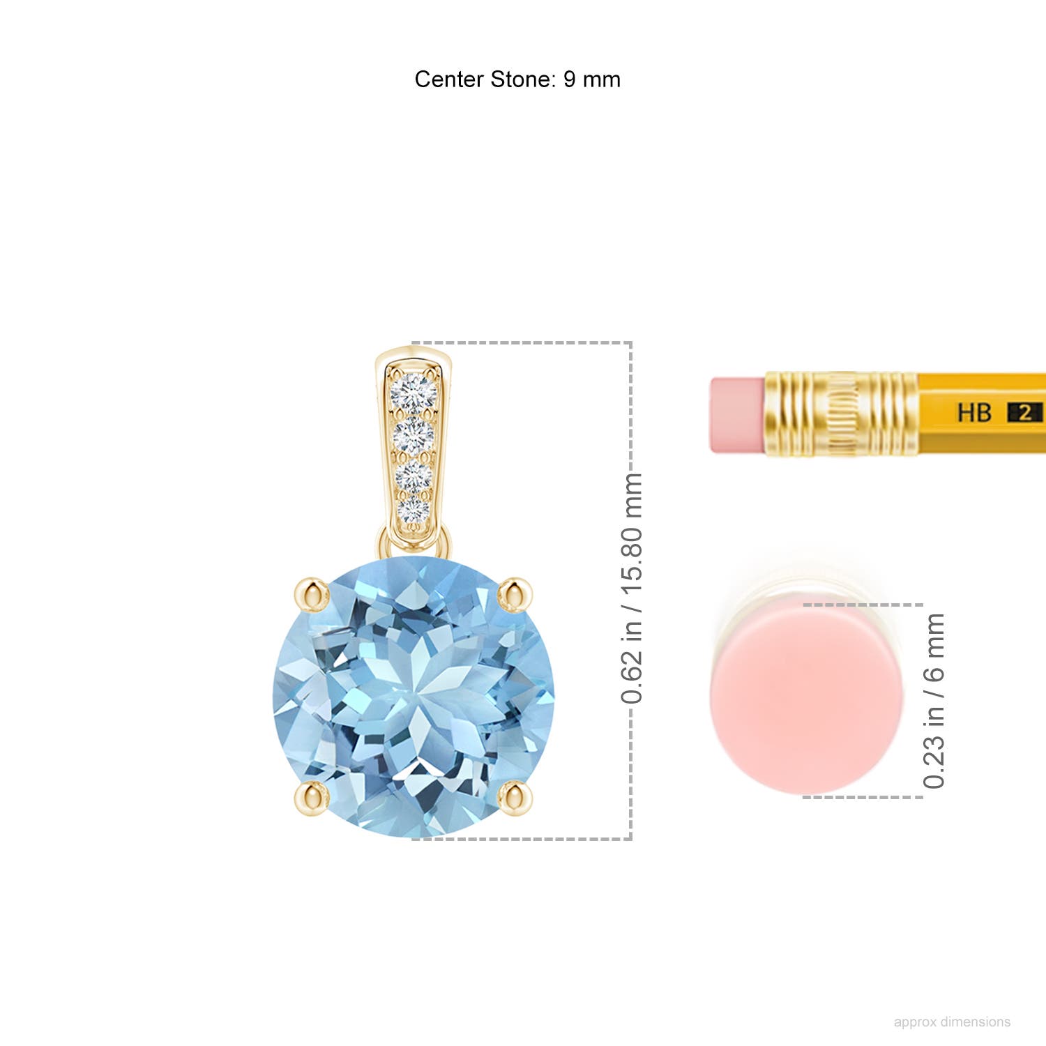 AAAA - Aquamarine / 2.34 CT / 14 KT Yellow Gold