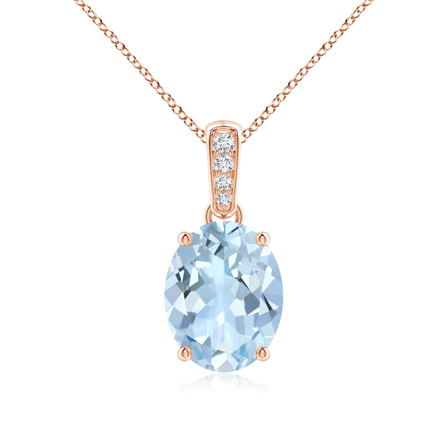 AA - Aquamarine / 2.24 CT / 14 KT Rose Gold