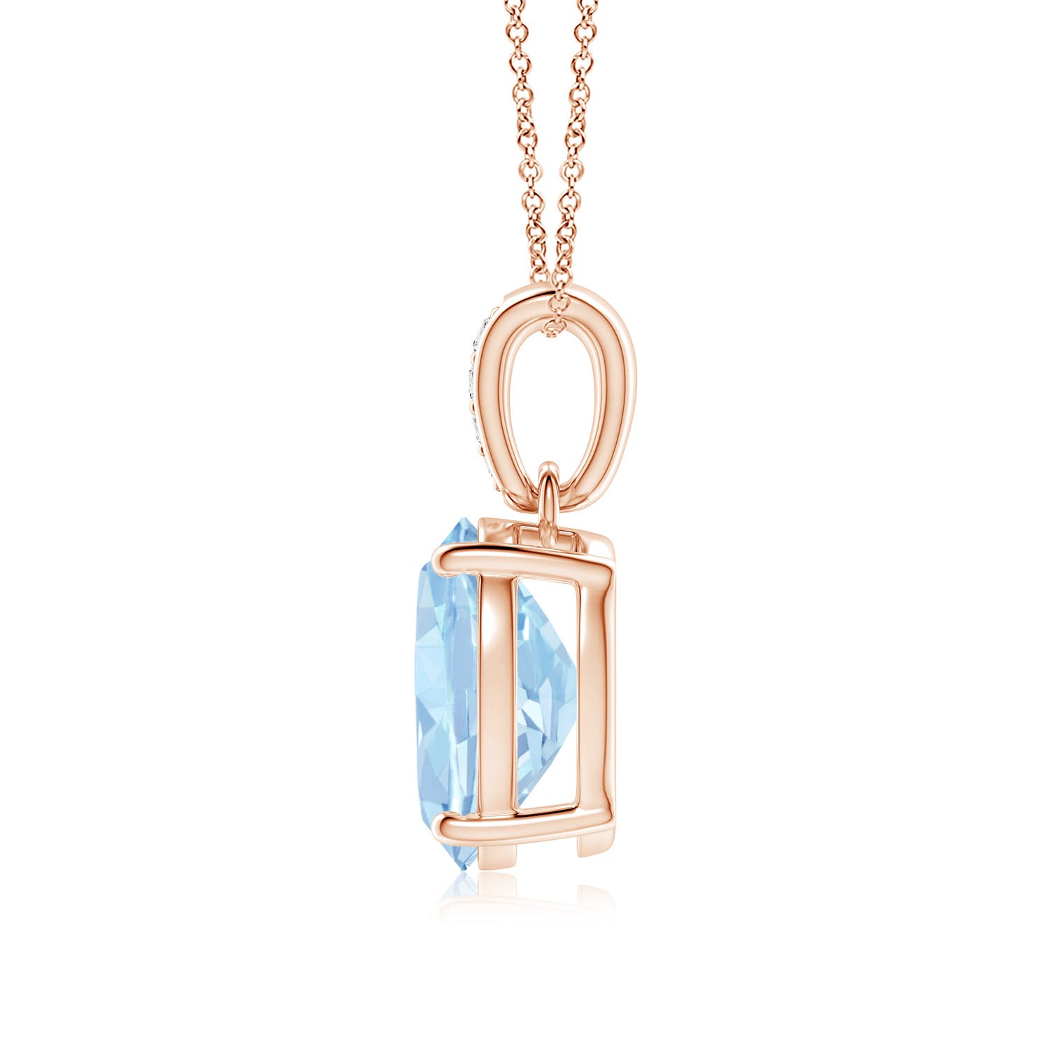 AA - Aquamarine / 2.24 CT / 14 KT Rose Gold