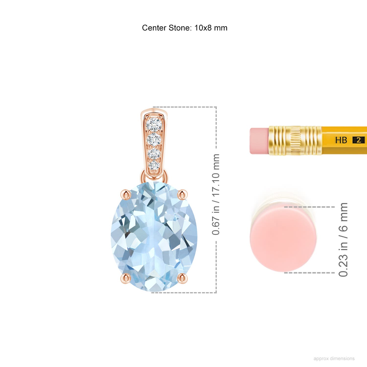 AA - Aquamarine / 2.24 CT / 14 KT Rose Gold