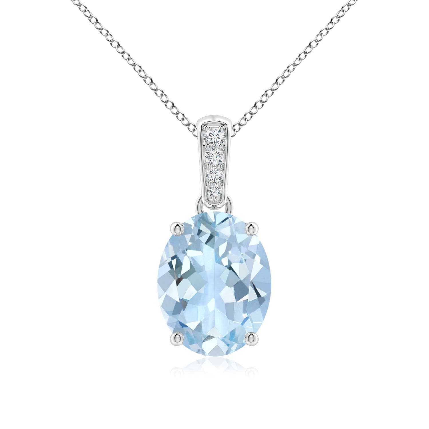 AA - Aquamarine / 2.24 CT / 14 KT White Gold