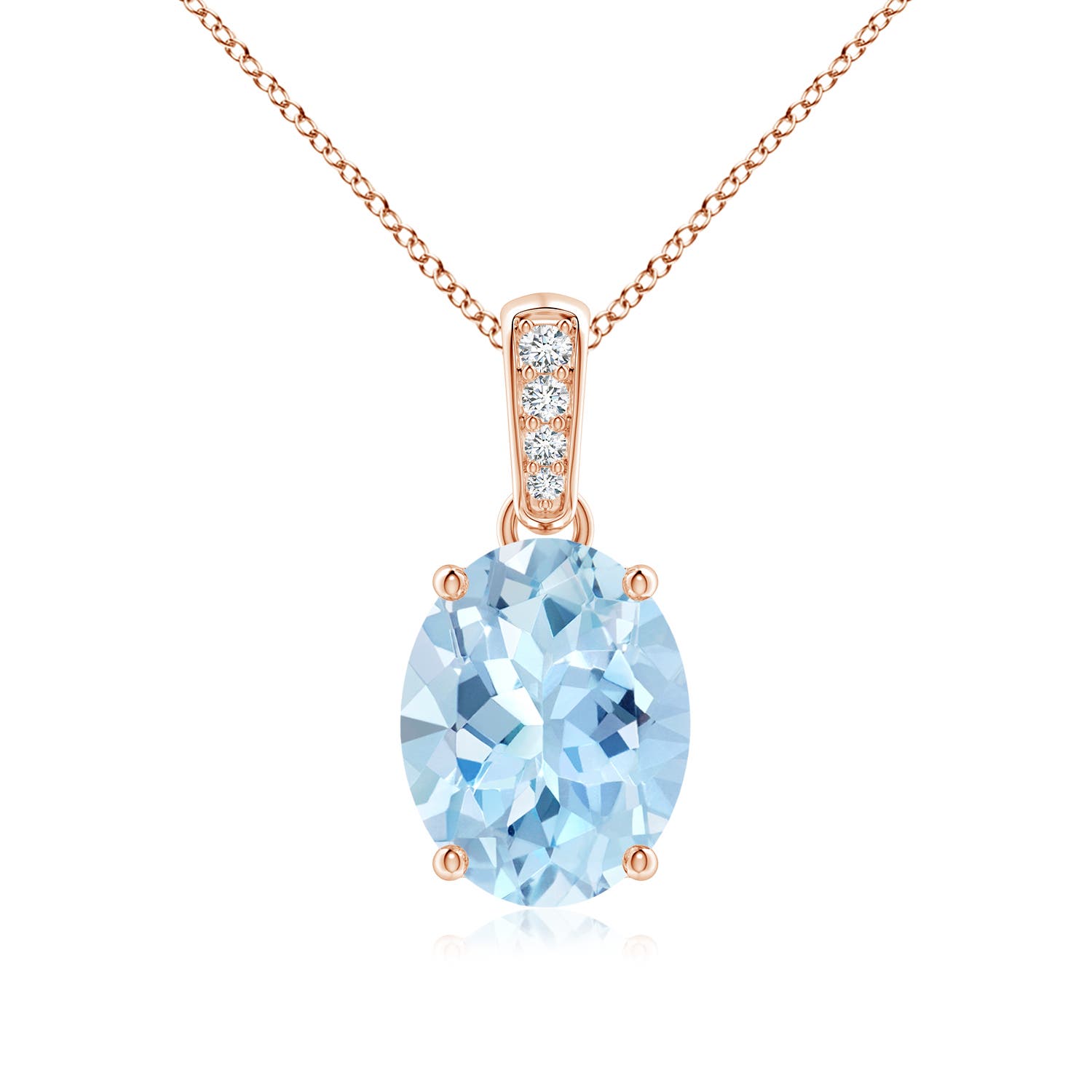 AAA - Aquamarine / 2.24 CT / 14 KT Rose Gold