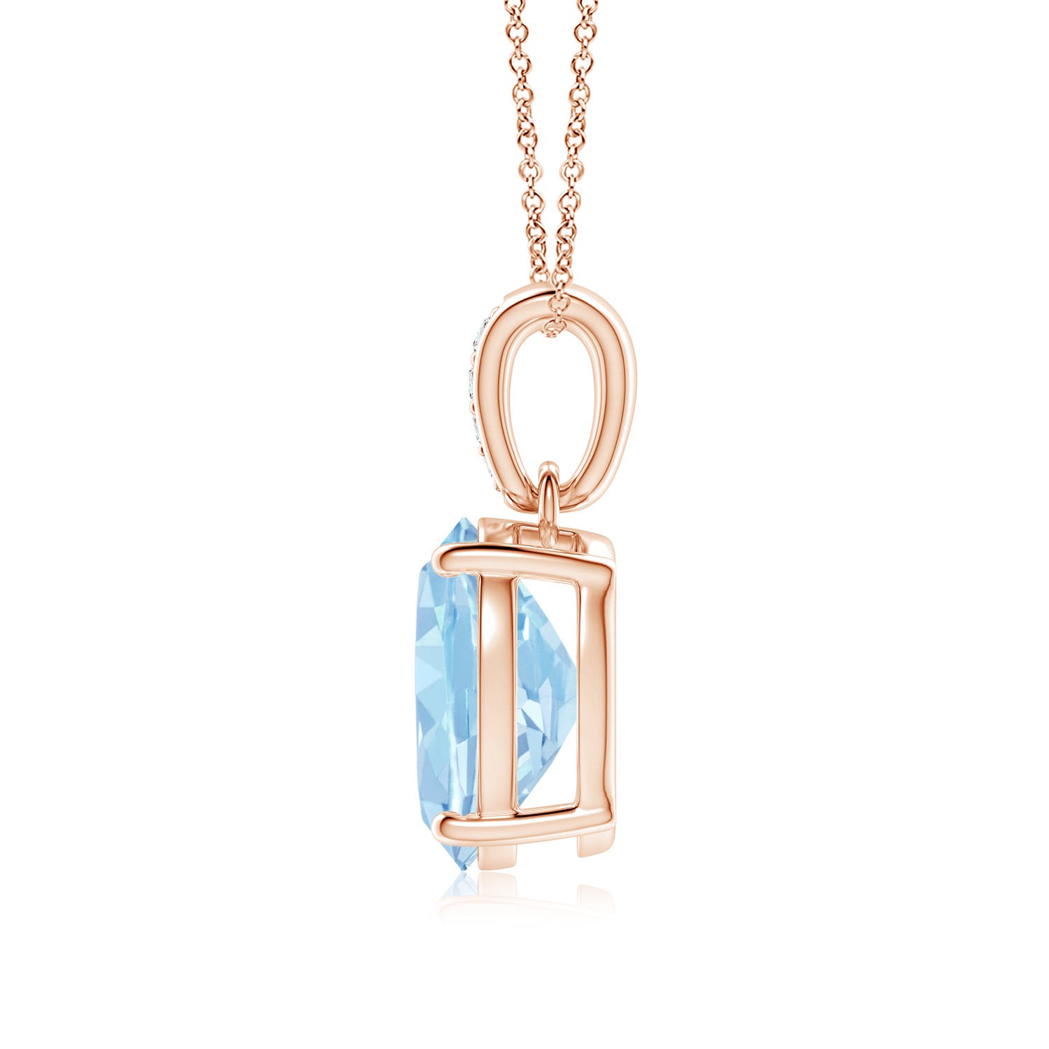 AAA - Aquamarine / 2.24 CT / 14 KT Rose Gold