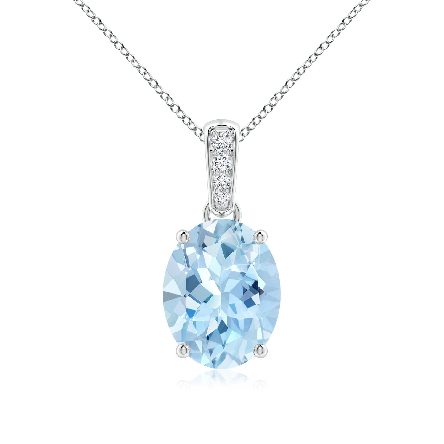 AAA - Aquamarine / 2.24 CT / 14 KT White Gold