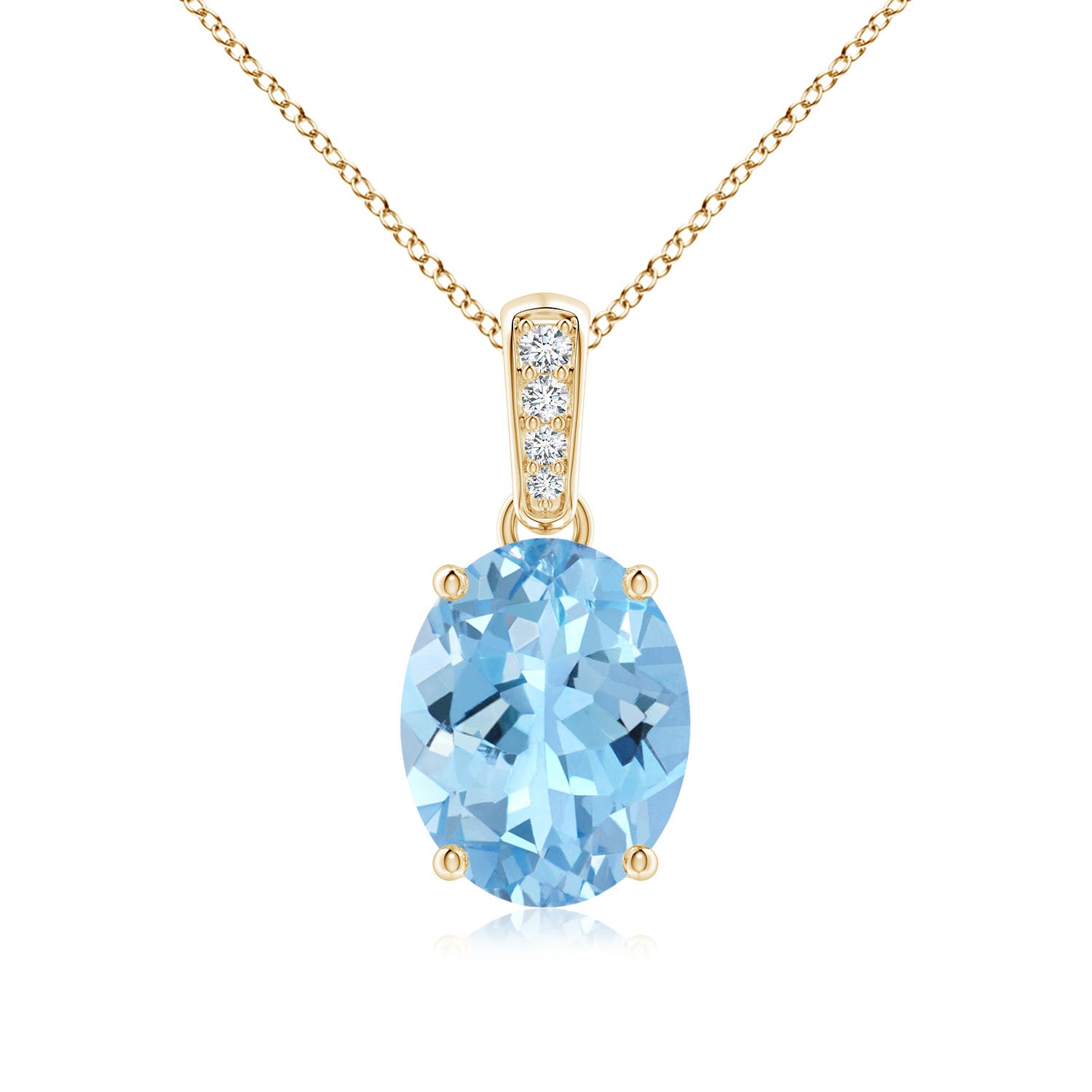 AAAA - Aquamarine / 2.24 CT / 14 KT Yellow Gold