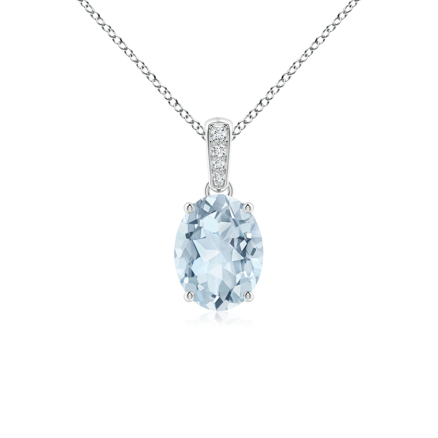 A - Aquamarine / 1.02 CT / 14 KT White Gold