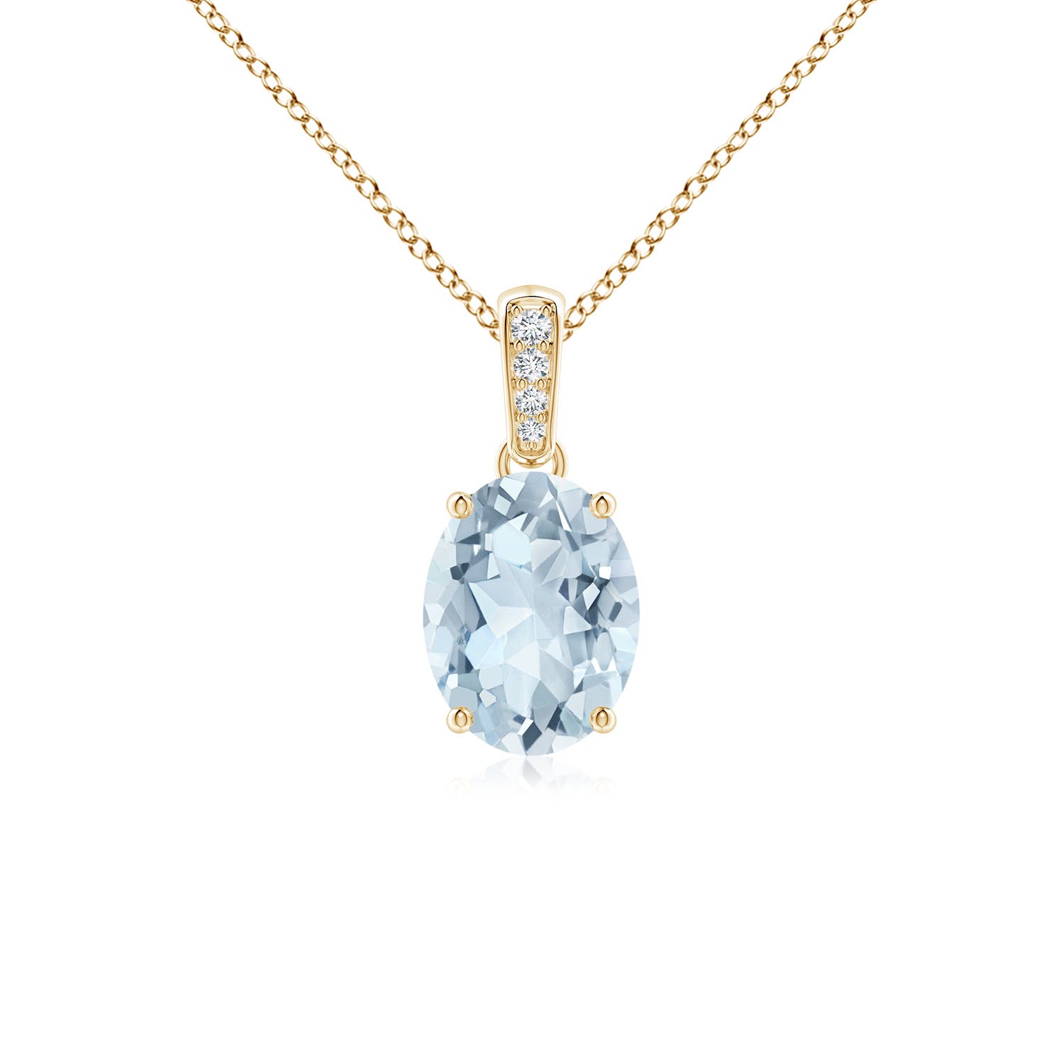 A - Aquamarine / 1.02 CT / 14 KT Yellow Gold