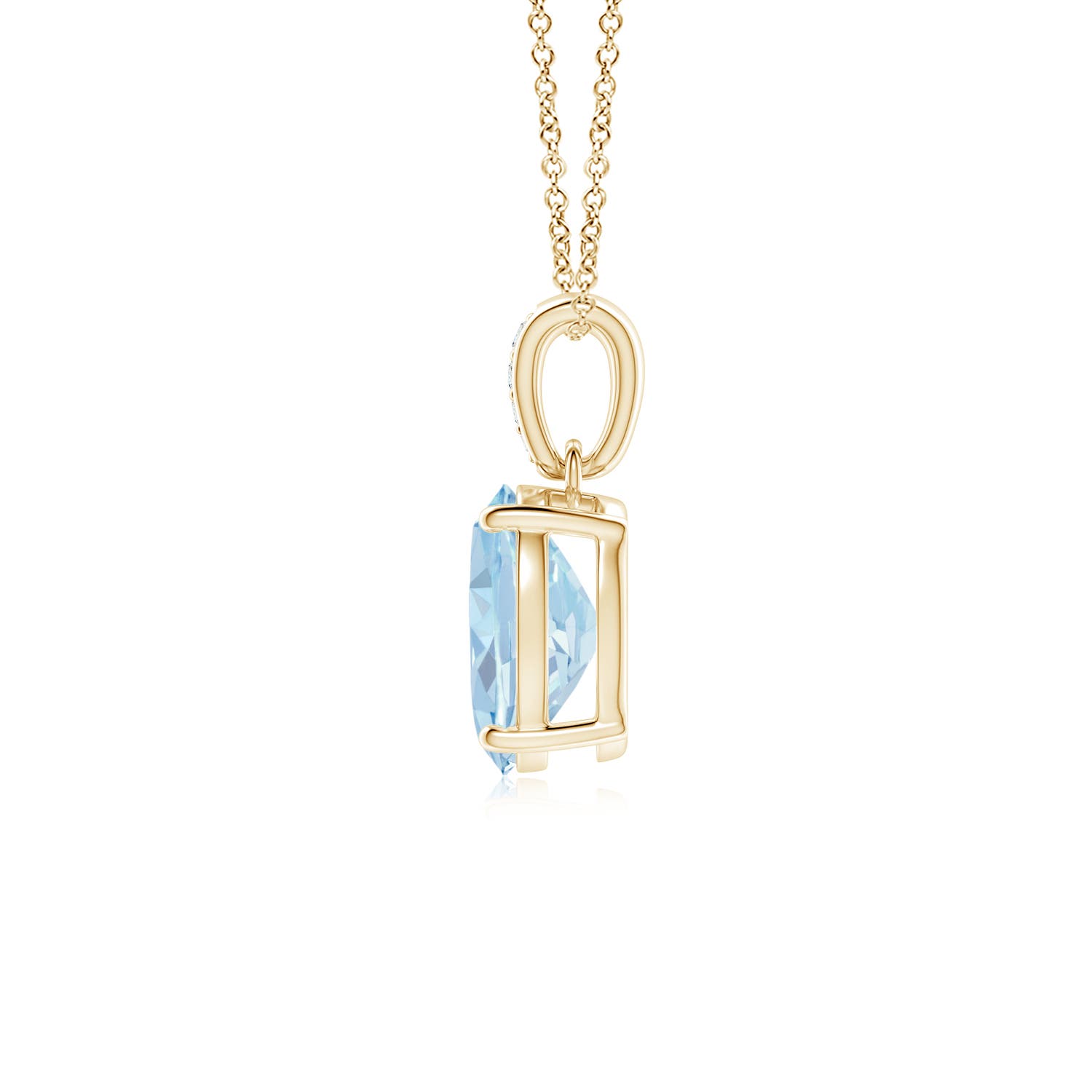 A - Aquamarine / 1.02 CT / 14 KT Yellow Gold