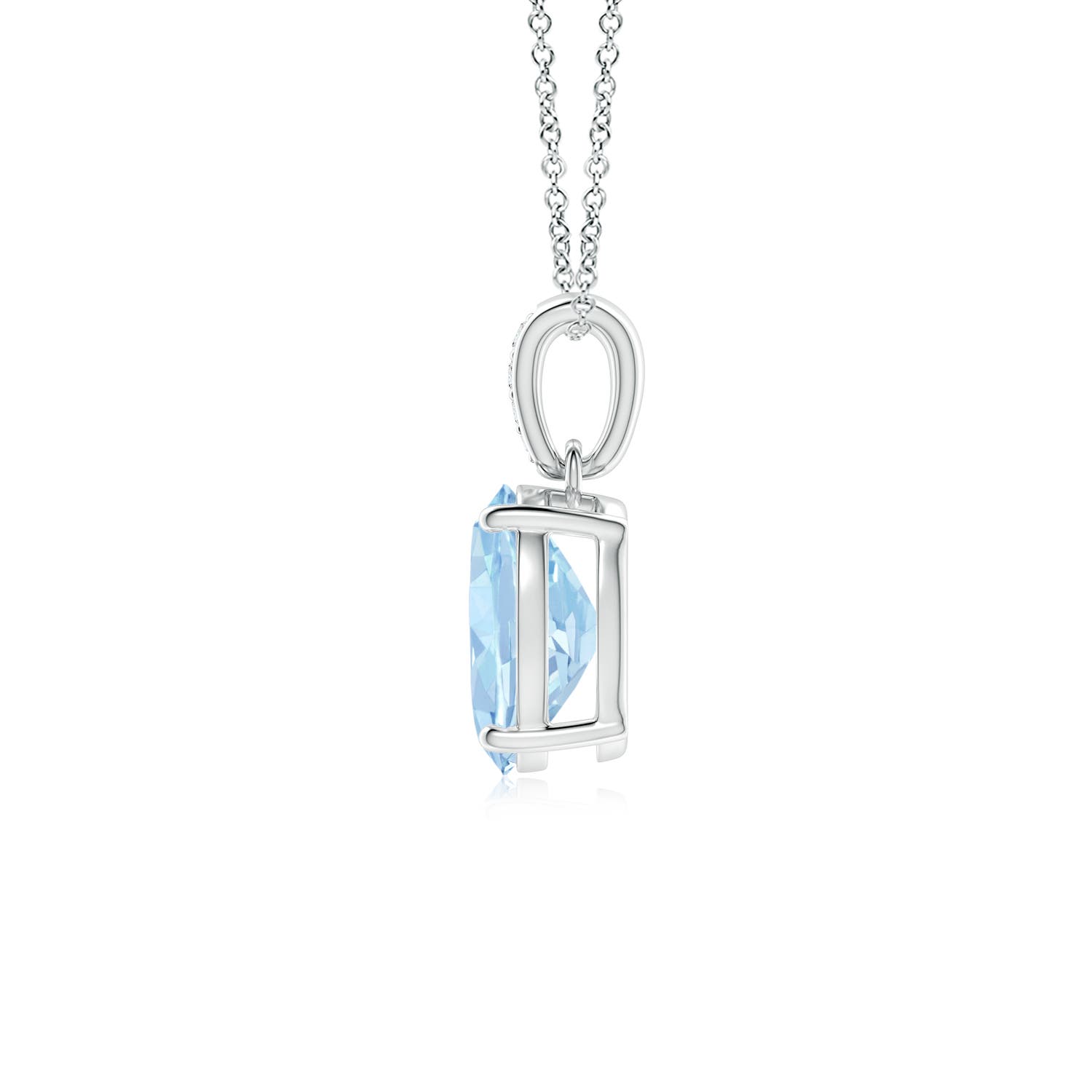 AA - Aquamarine / 1.02 CT / 14 KT White Gold