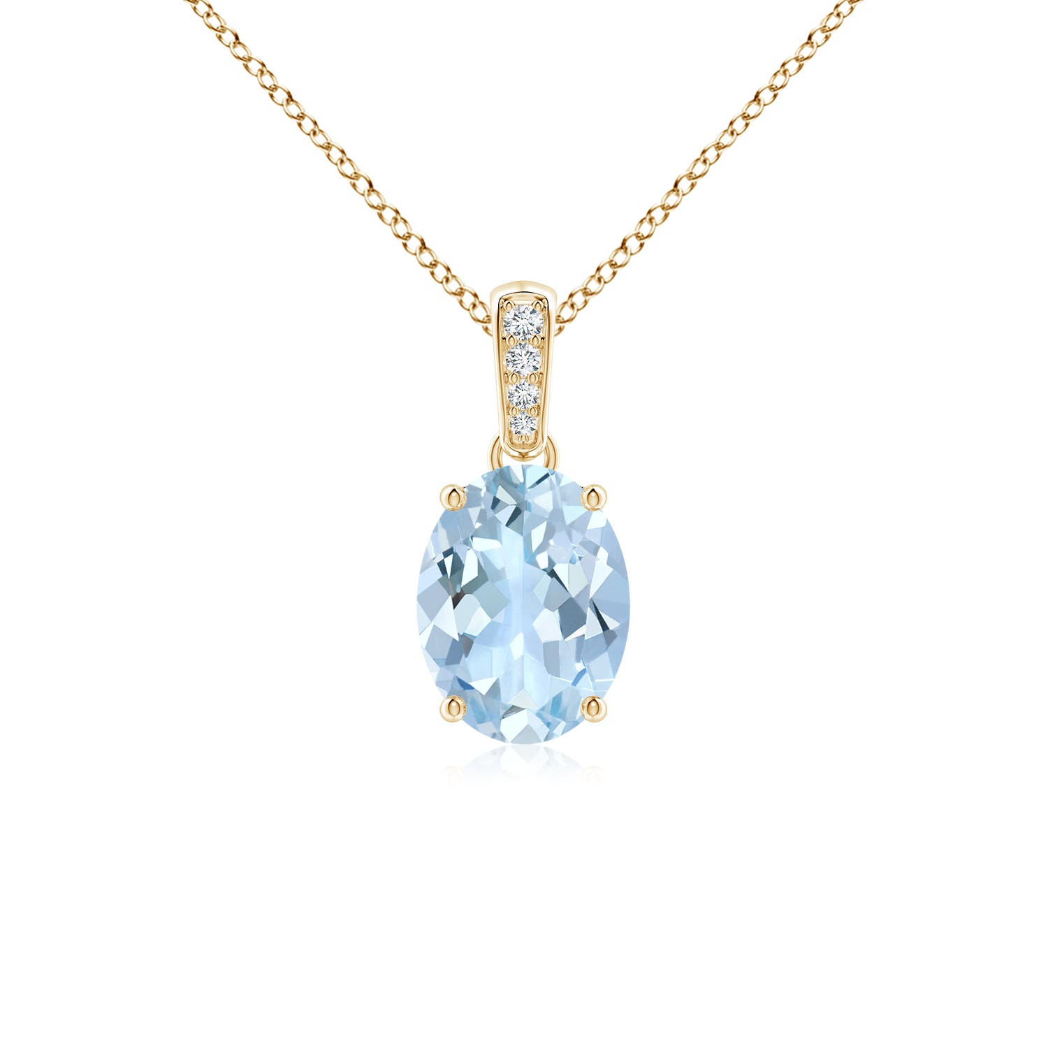 AA - Aquamarine / 1.02 CT / 14 KT Yellow Gold