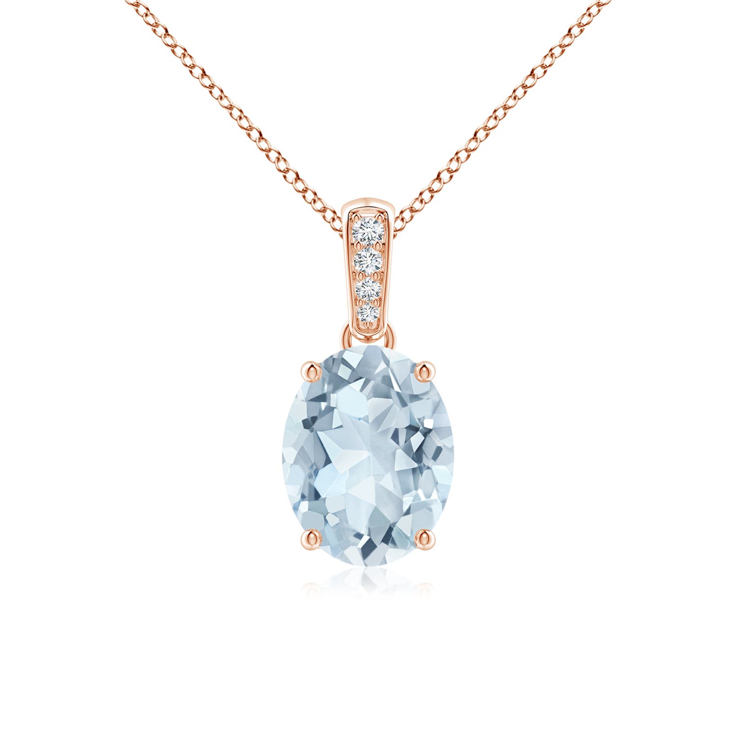 A - Aquamarine / 1.53 CT / 14 KT Rose Gold