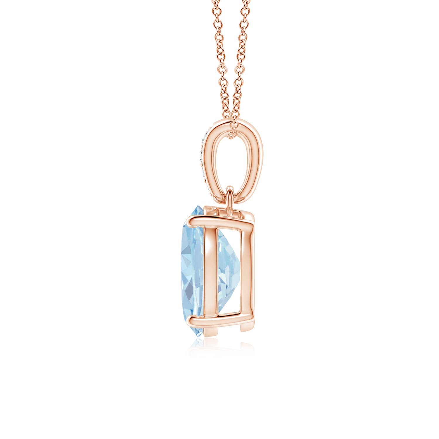 A - Aquamarine / 1.53 CT / 14 KT Rose Gold