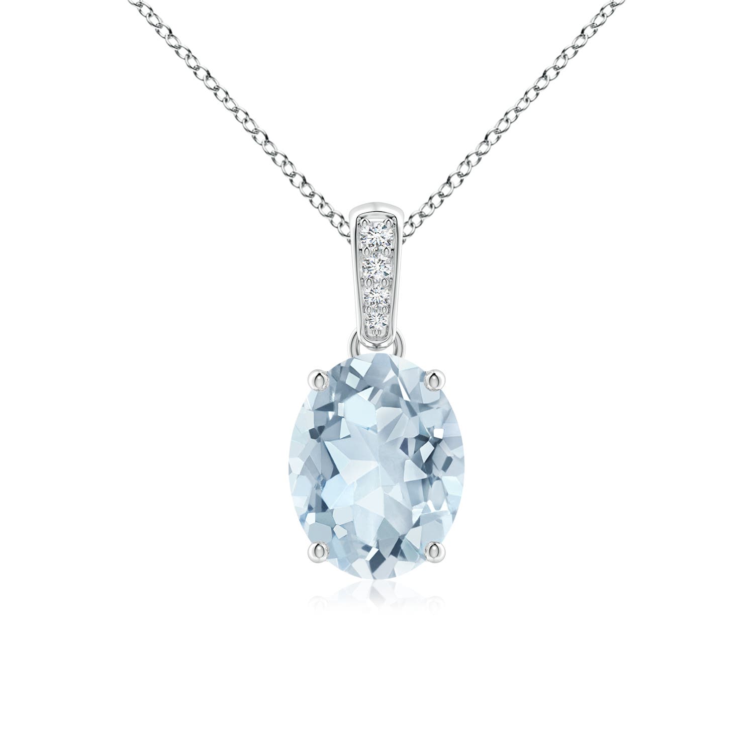 A - Aquamarine / 1.53 CT / 14 KT White Gold