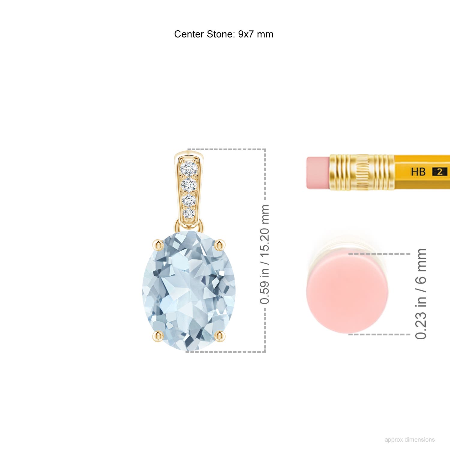 A - Aquamarine / 1.53 CT / 14 KT Yellow Gold