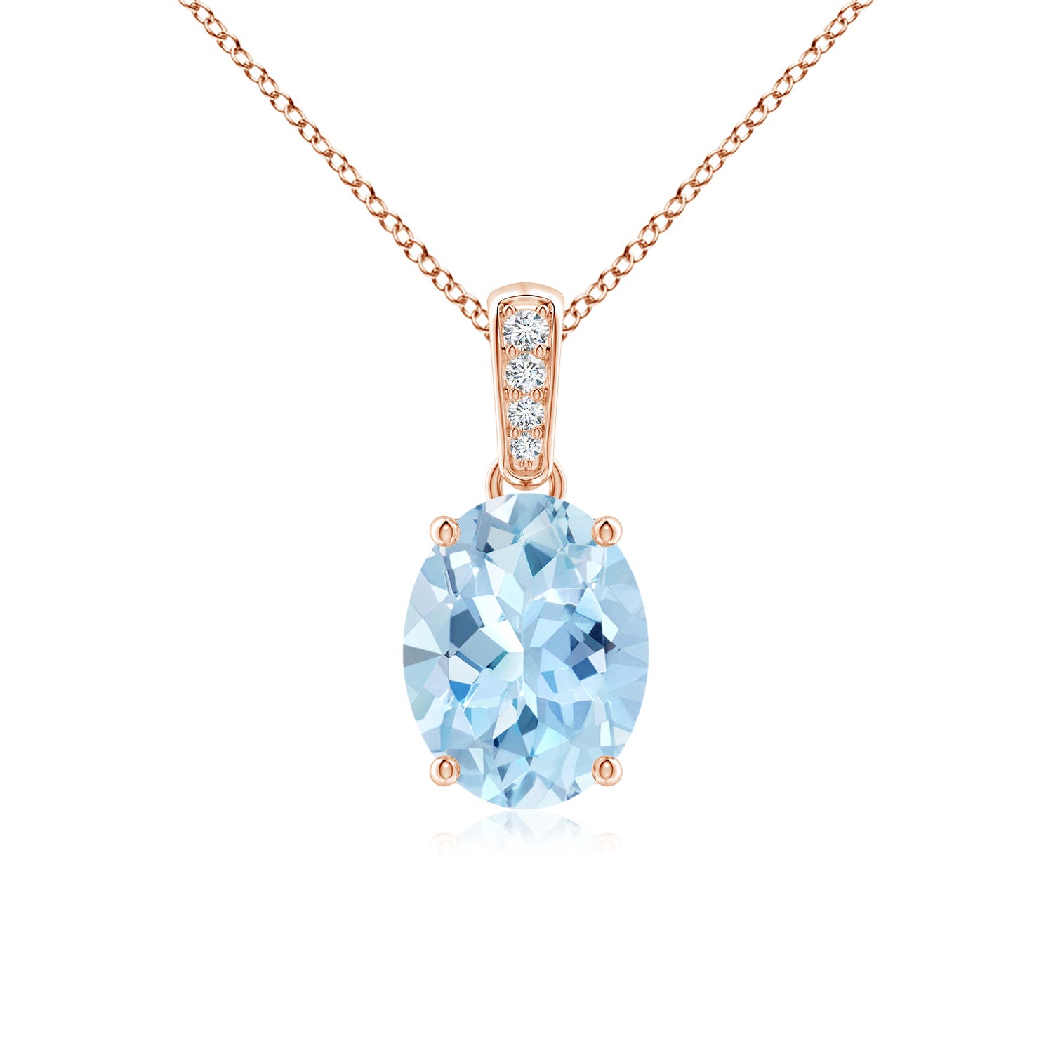 AAA - Aquamarine / 1.53 CT / 14 KT Rose Gold