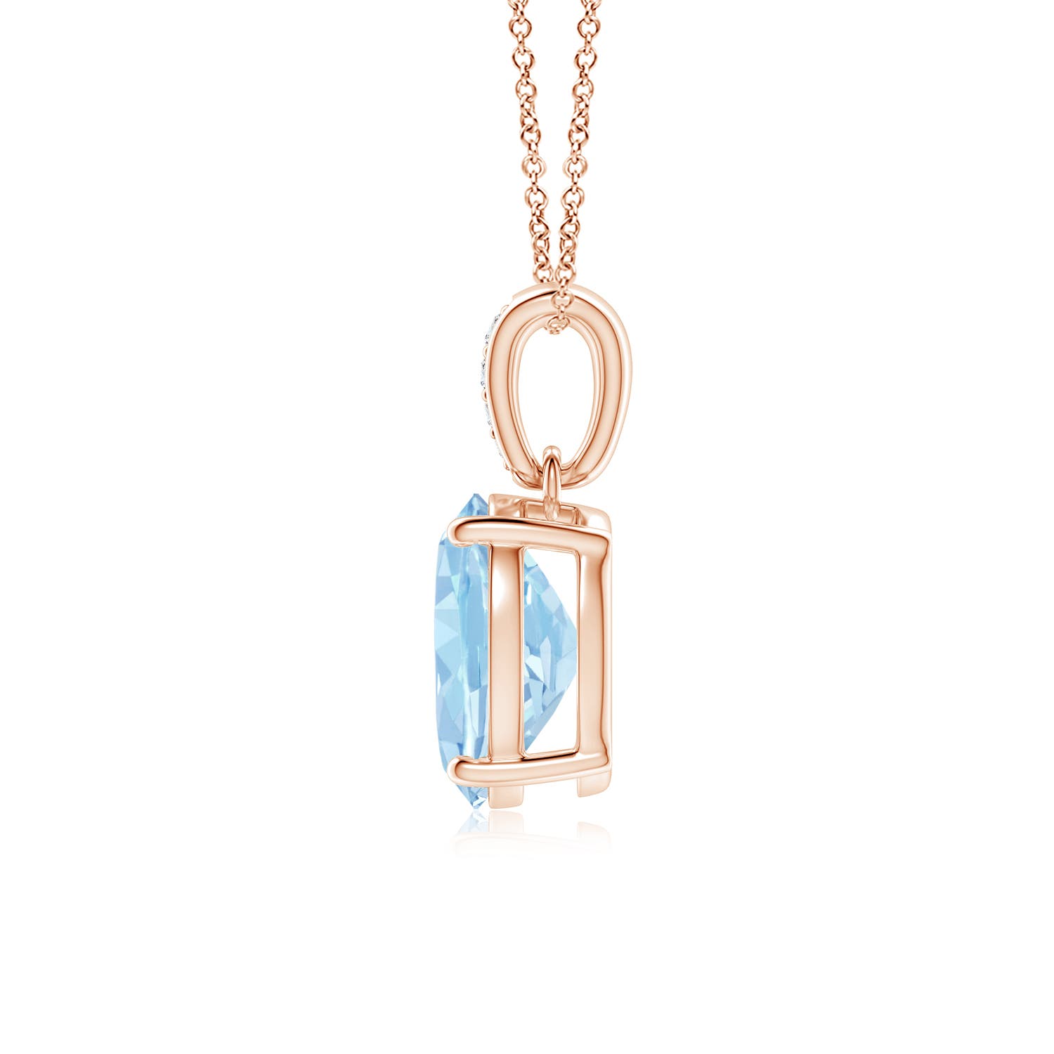 AAA - Aquamarine / 1.53 CT / 14 KT Rose Gold