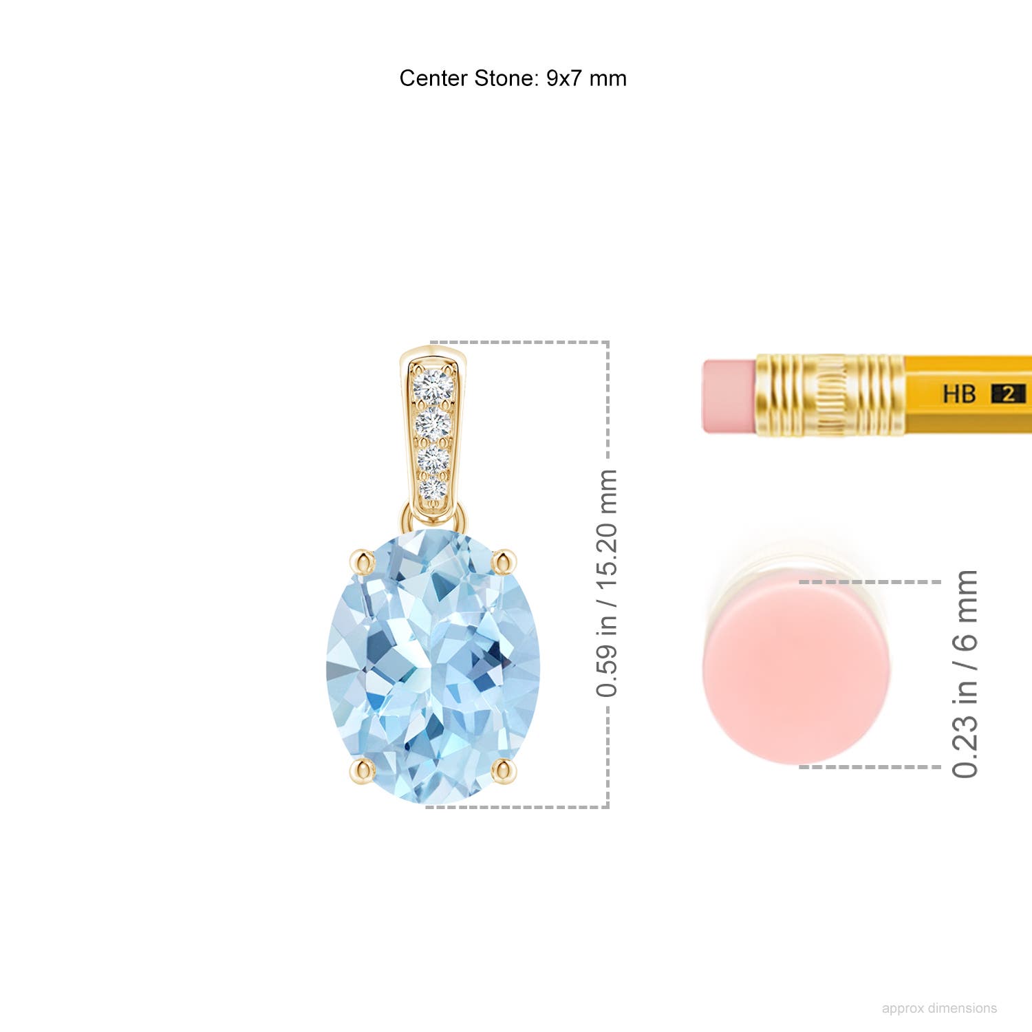 AAA - Aquamarine / 1.53 CT / 14 KT Yellow Gold