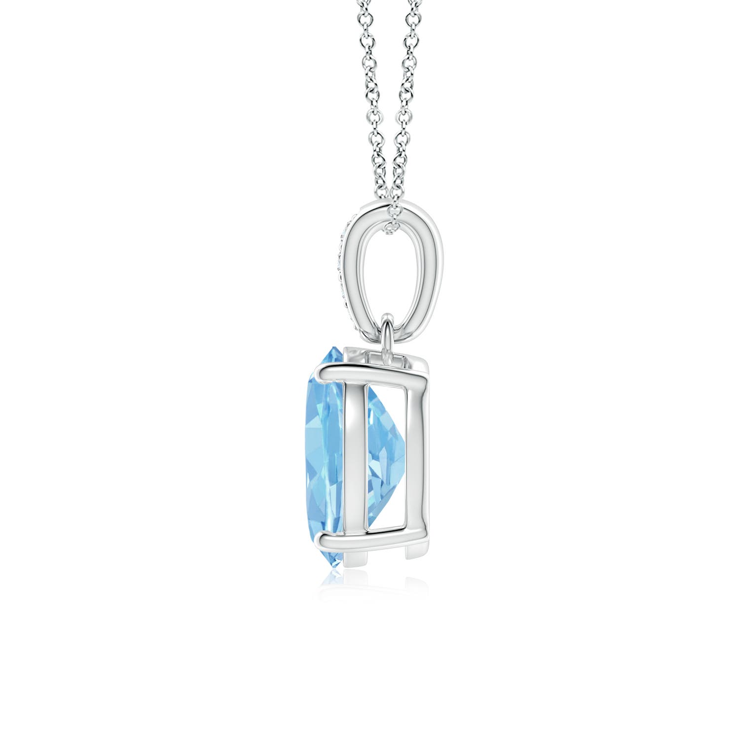 AAAA - Aquamarine / 1.53 CT / 14 KT White Gold