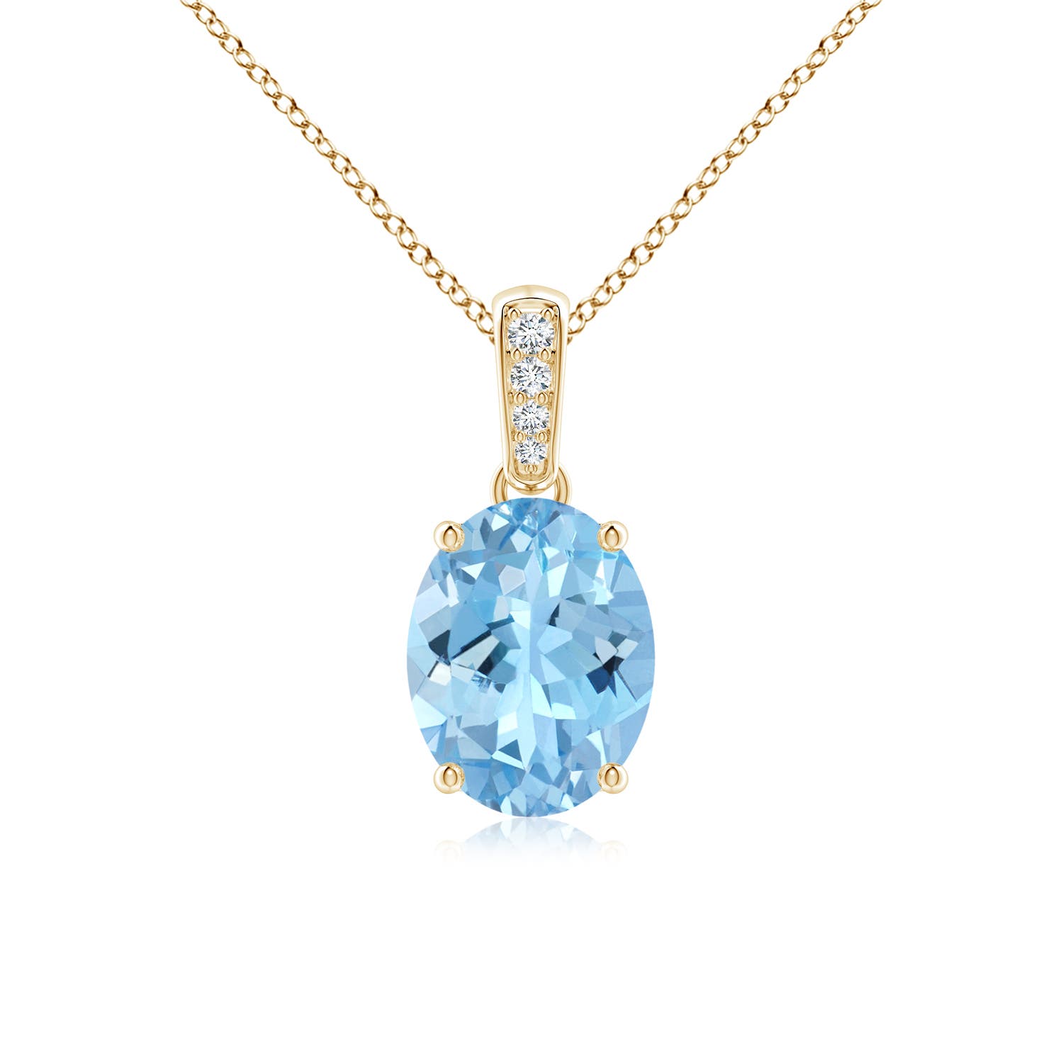 AAAA - Aquamarine / 1.53 CT / 14 KT Yellow Gold