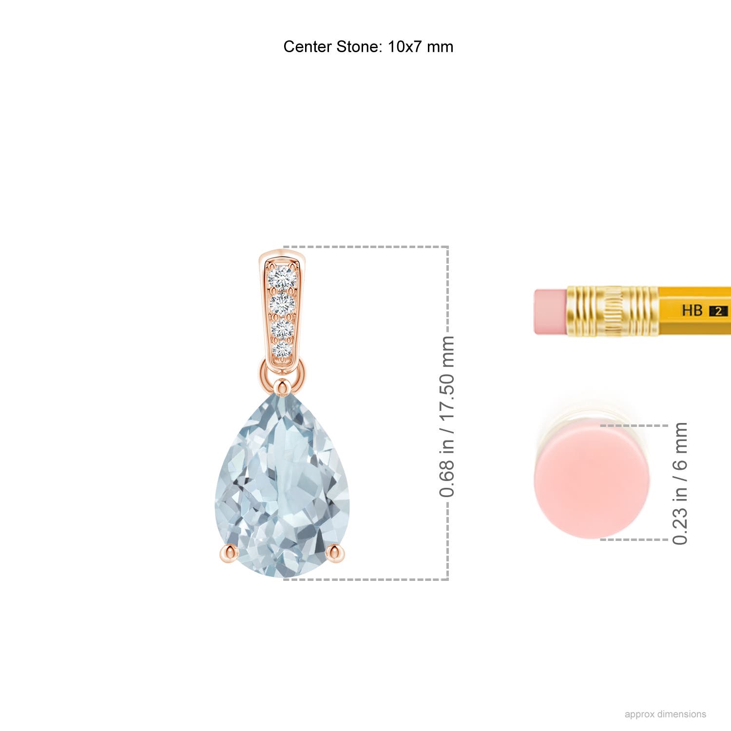 A - Aquamarine / 1.64 CT / 14 KT Rose Gold