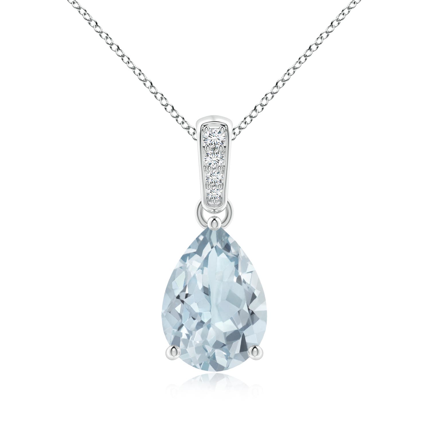 A - Aquamarine / 1.64 CT / 14 KT White Gold