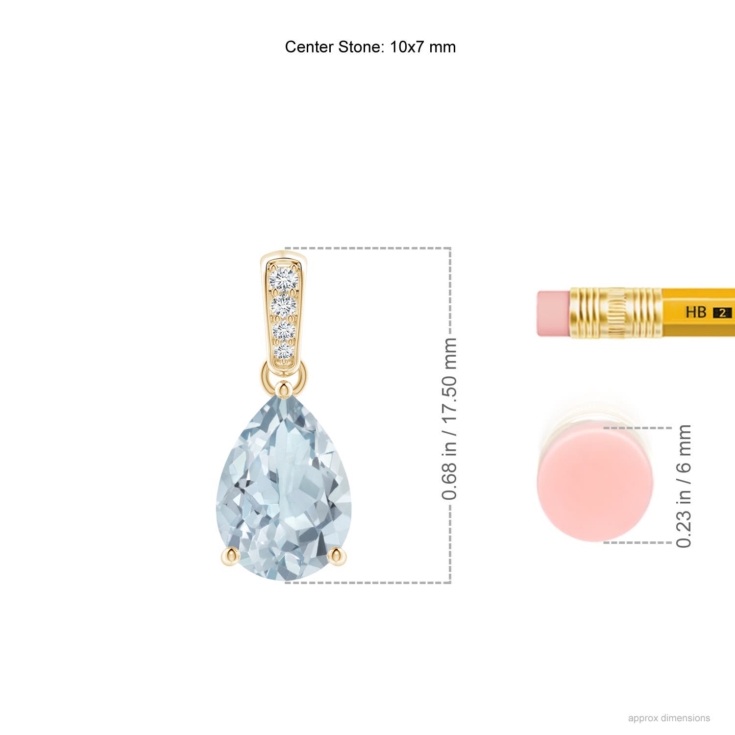 A - Aquamarine / 1.64 CT / 14 KT Yellow Gold